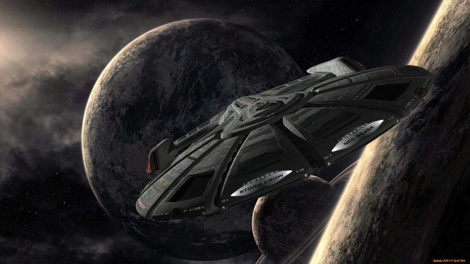 космос, арт, космический, корабль, звезды, вселенная