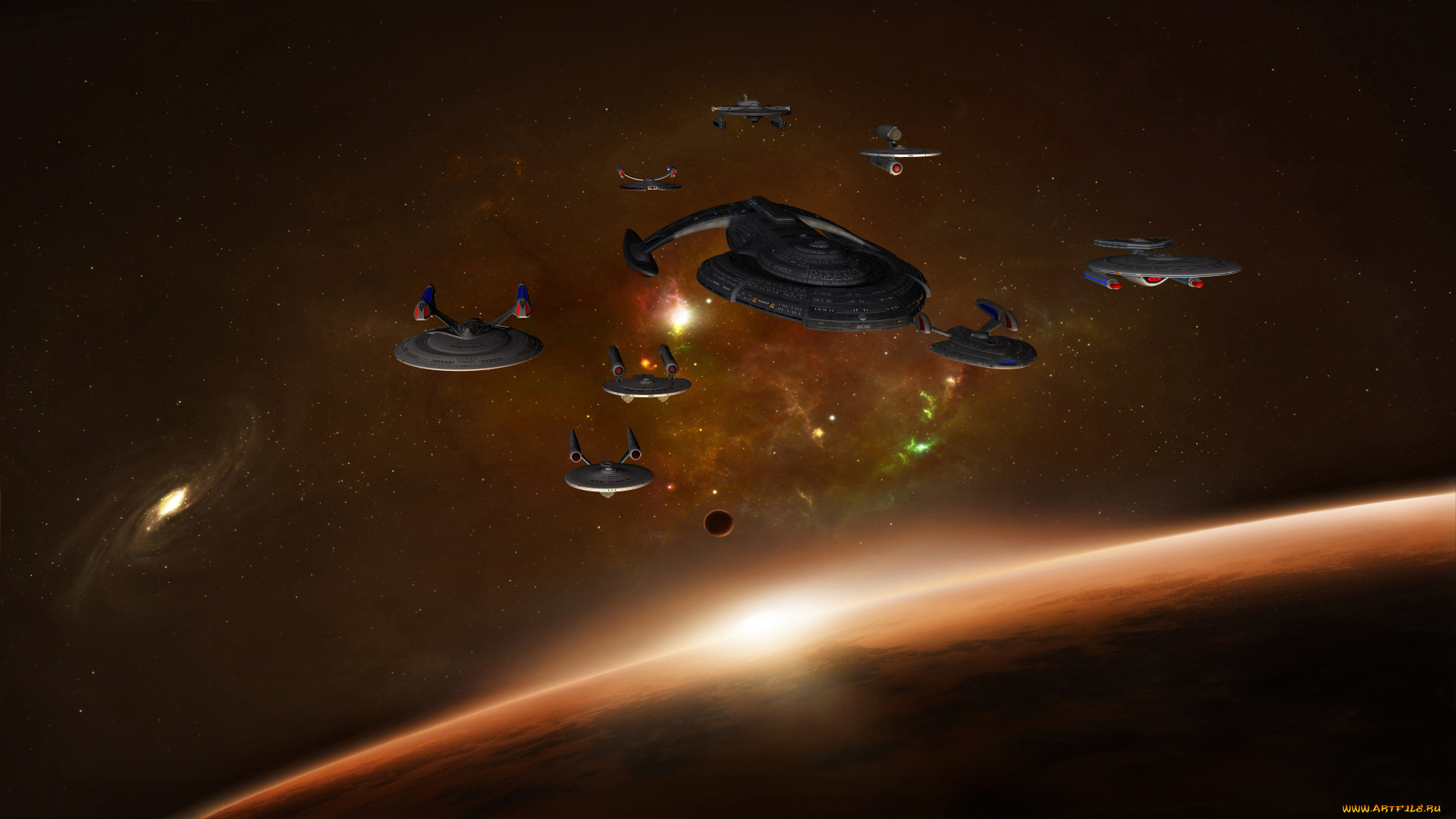 космос, арт, космический, корабль, звезды, вселенная