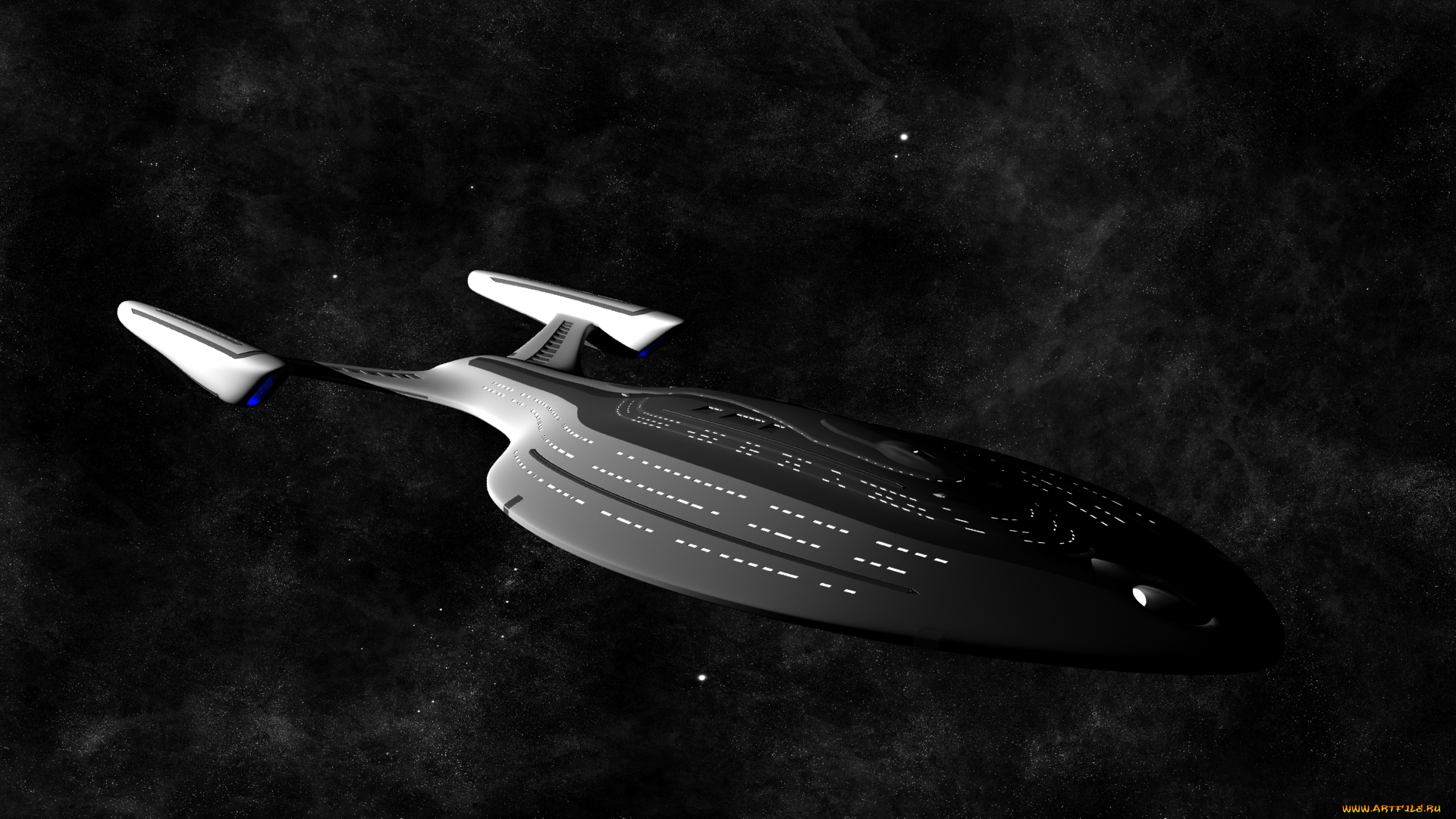 космос, арт, вселенная, звезды, космический, корабль