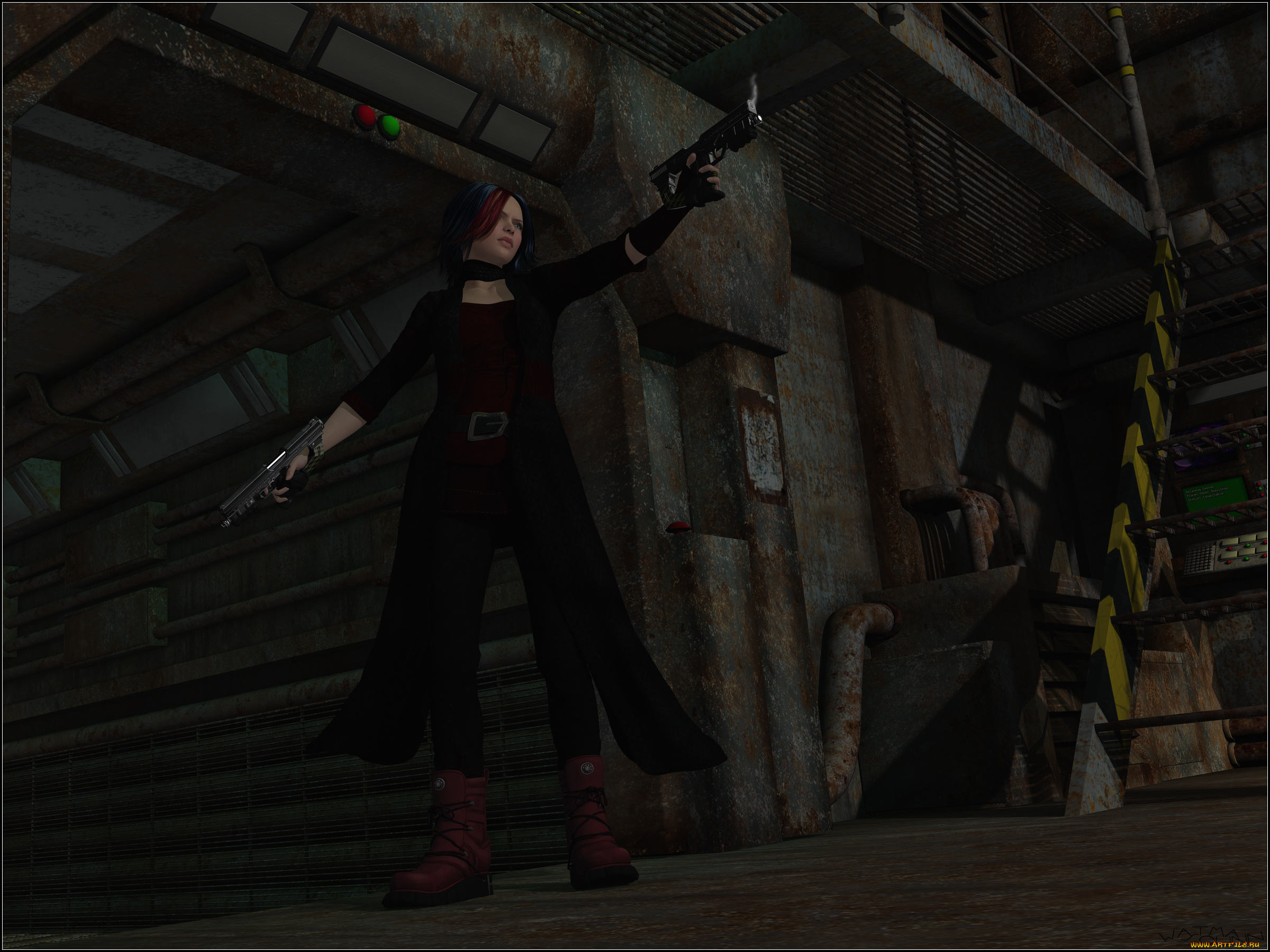 3д, графика, фантазия, , fantasy, оружие, фон, взгляд, девушка