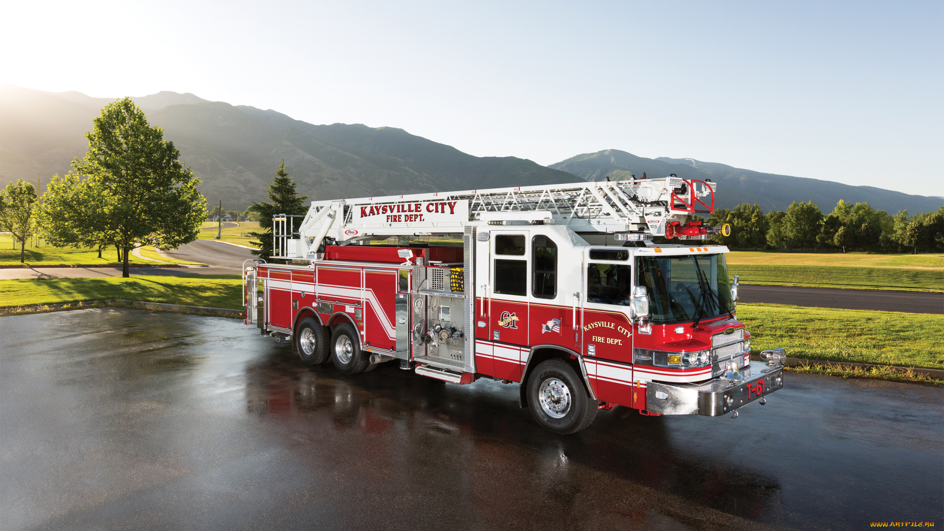 автомобили, пожарные, машины, pierce