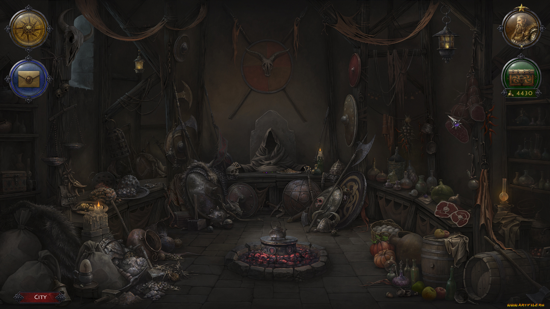 niffelheim, видео, игры, -, , niffelheim, череп, оружие, воин