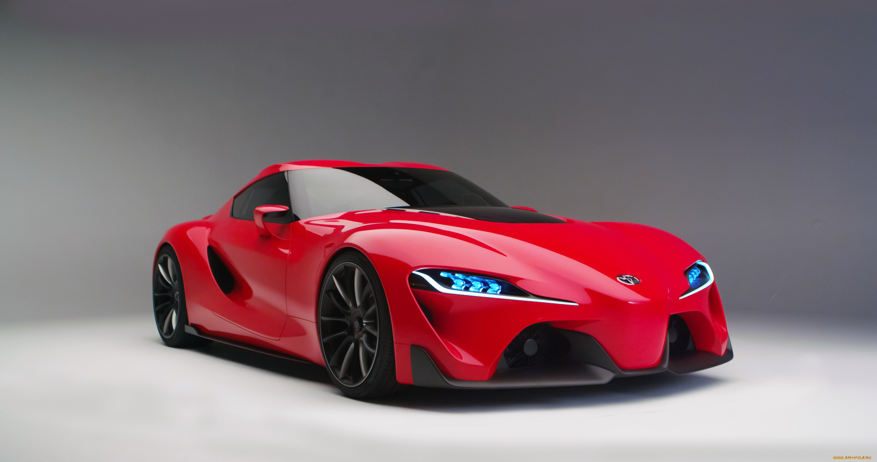 автомобили, toyota, ft-1, concept, 2014г, красный