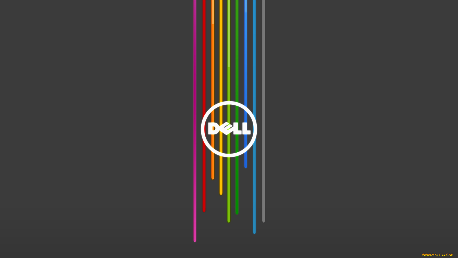 компьютеры, dell, логотип, фон