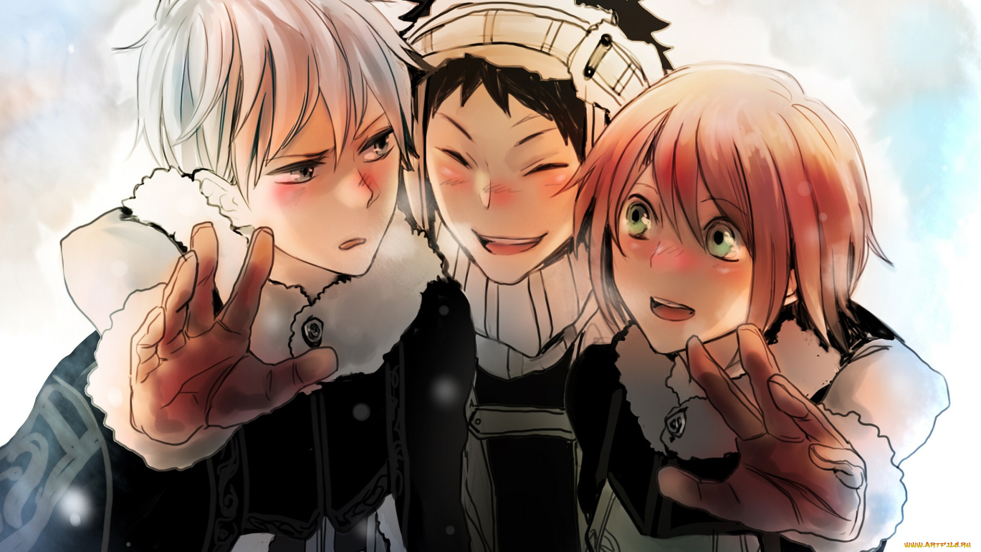 аниме, akagami, no, shirayukihime, друзья