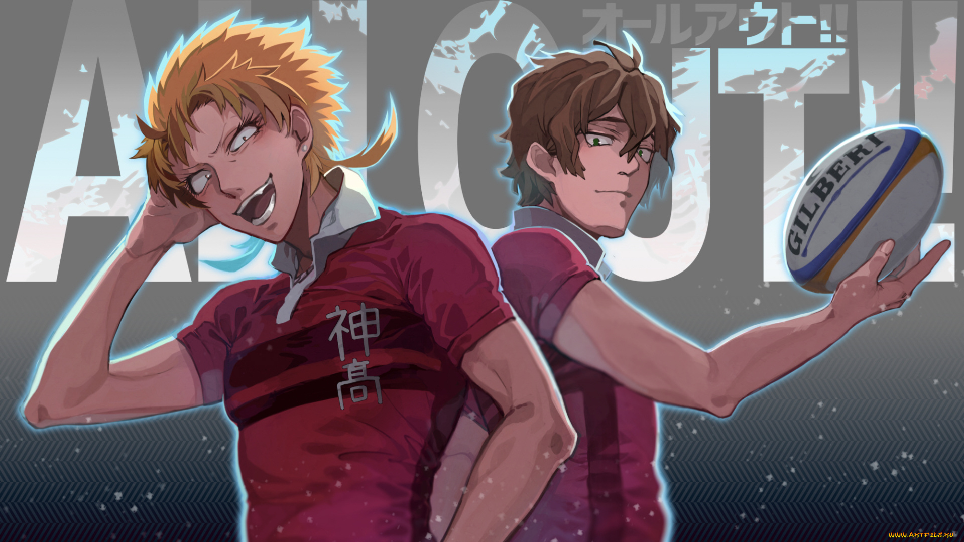 аниме, all, out, парни