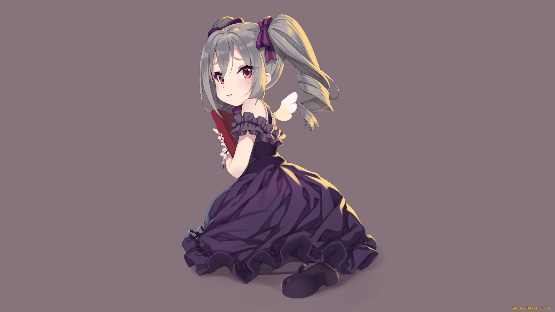 аниме, idolm@ster, девушка, взгляд, фон