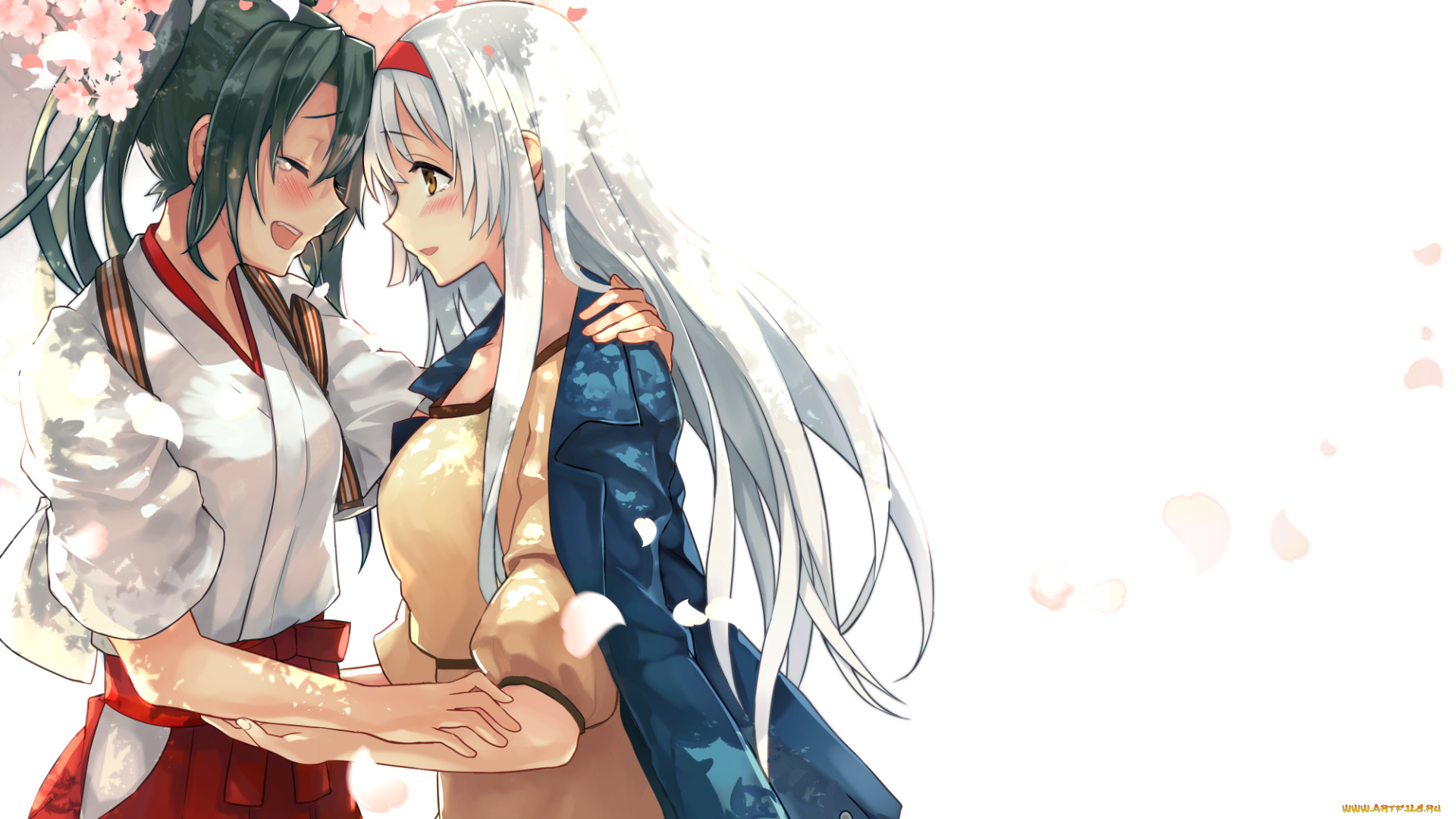 аниме, kantai, collection, фон, взгляд, девушка