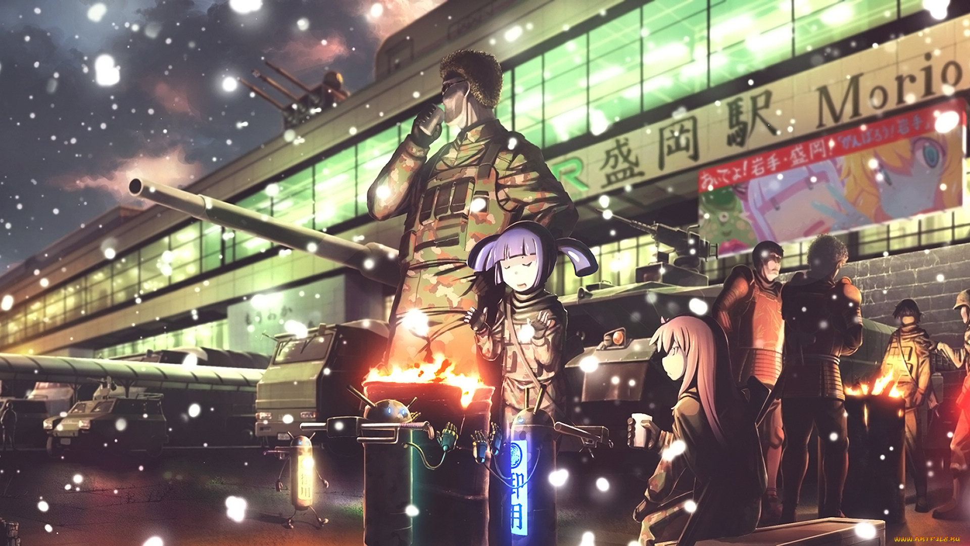 аниме, оружие, , техника, , технологии, улица