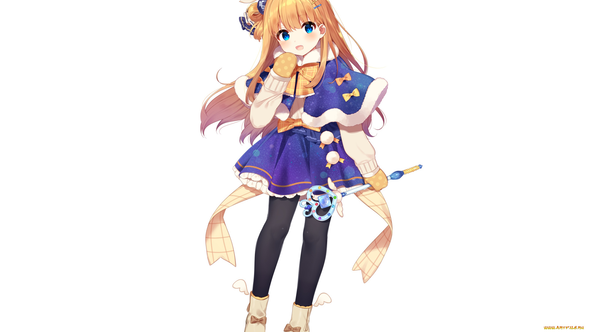 аниме, unknown, , другое, , взгляд, девушка, фон