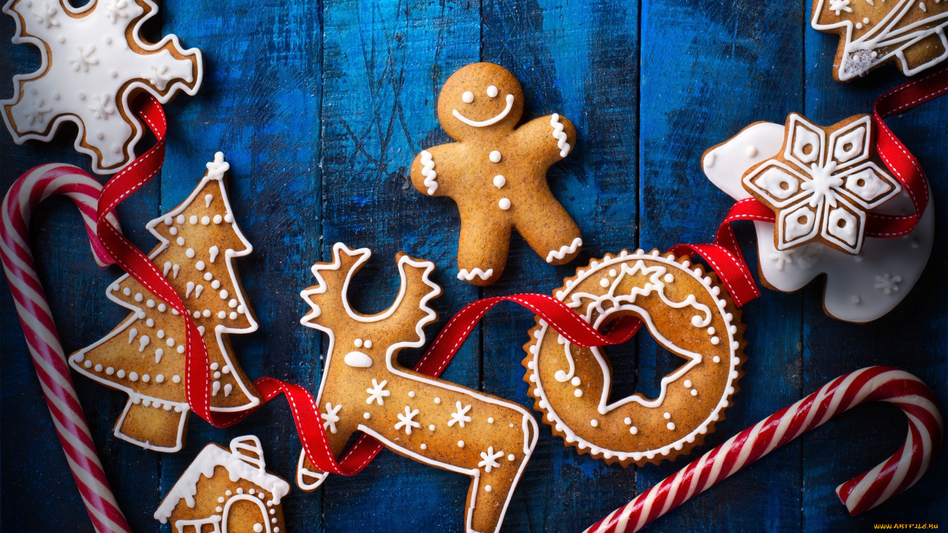 праздничные, угощения, фон, новый, год, праздник