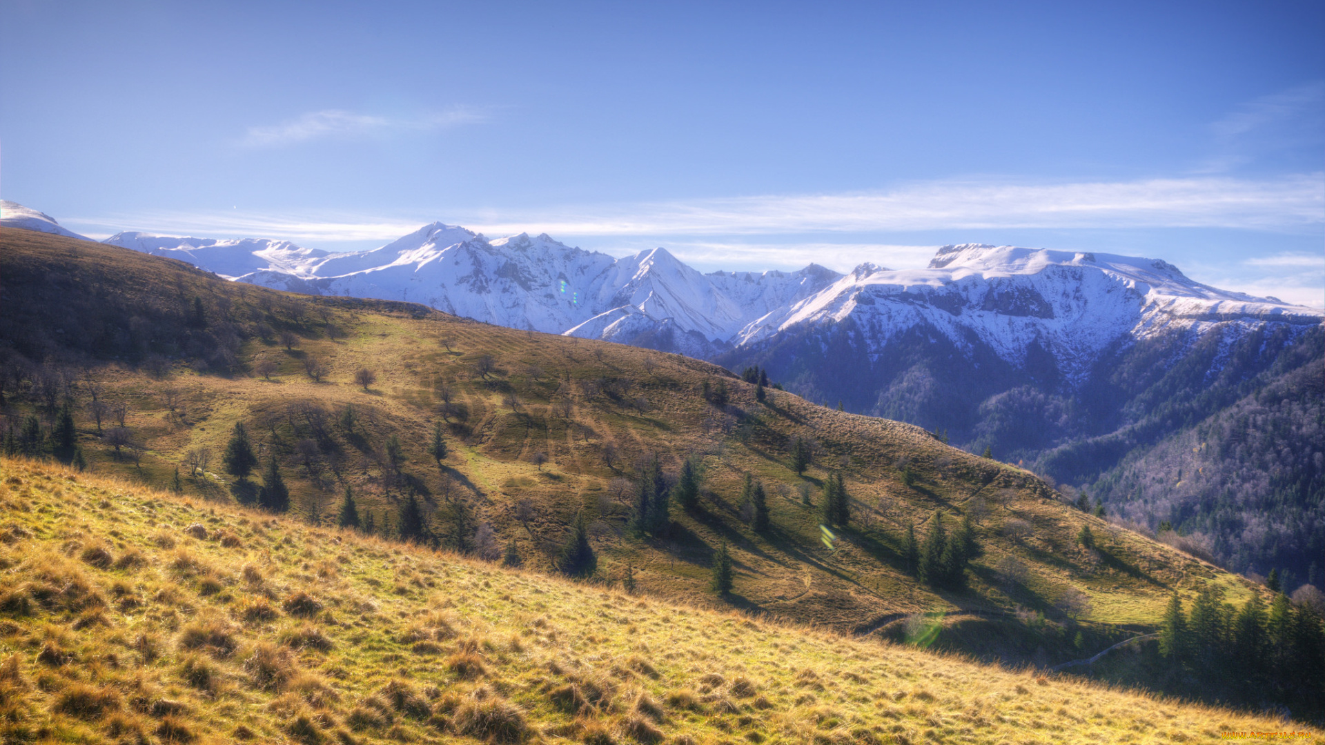 природа, горы, простор