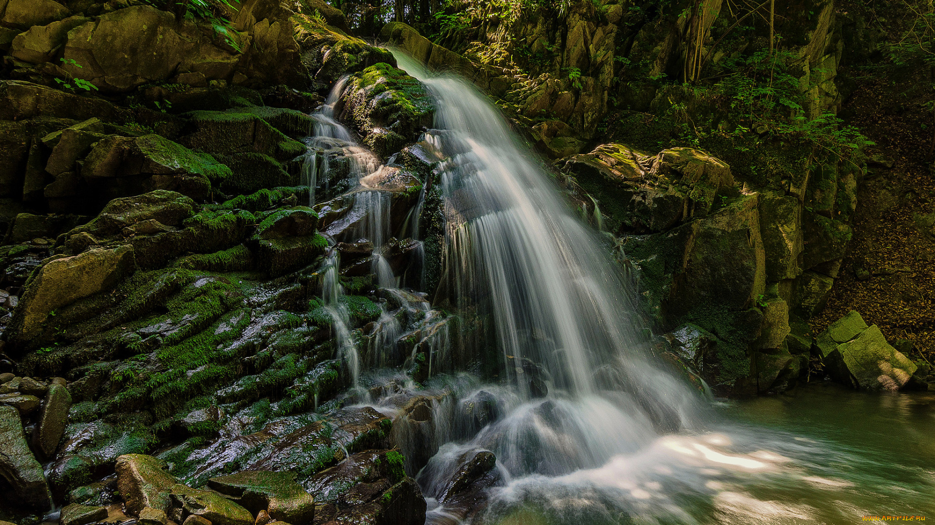 природа, водопады, простор