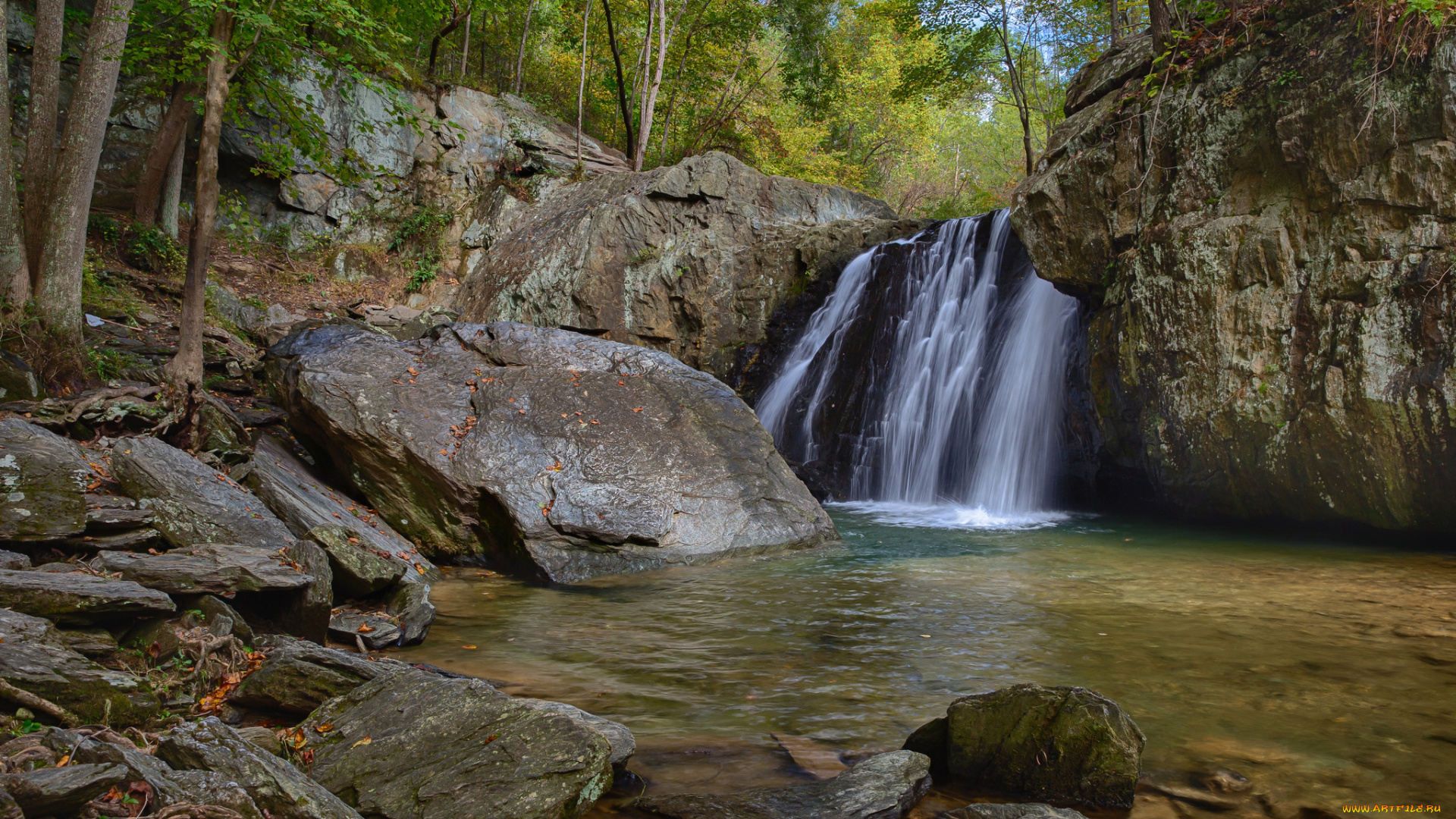 природа, водопады, простор