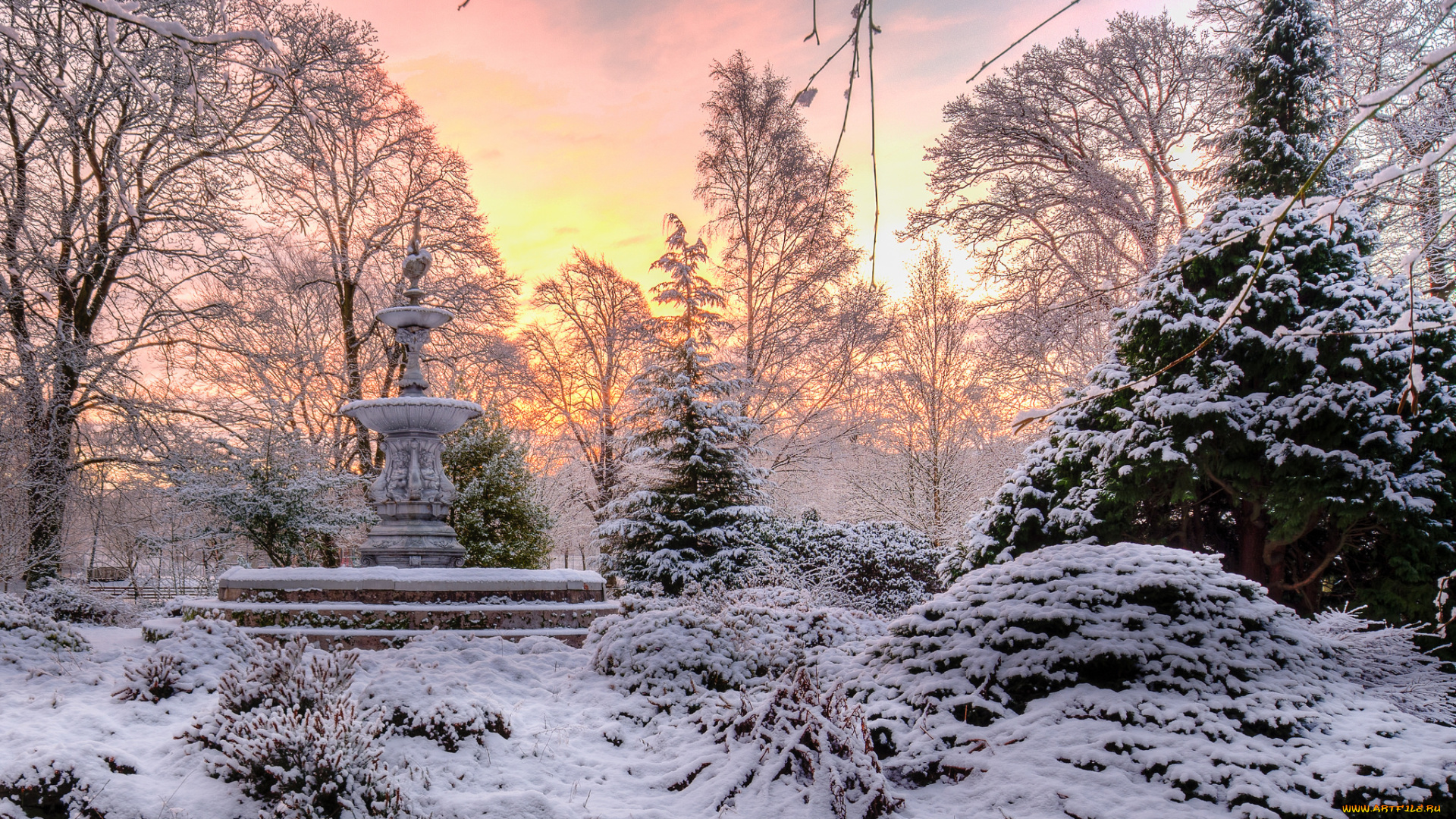 природа, зима, простор