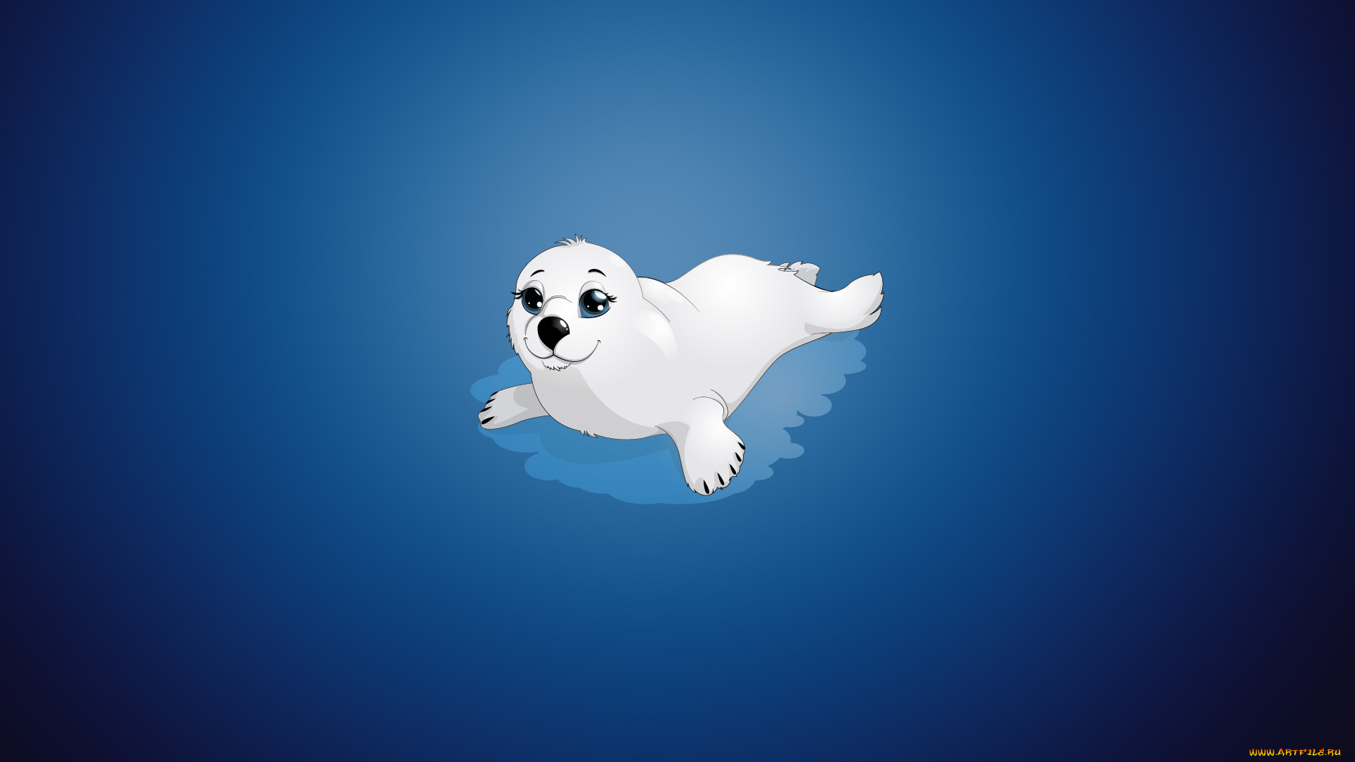 векторная, графика, животные, , animals, фон, минимализм, тюлень, рисунок