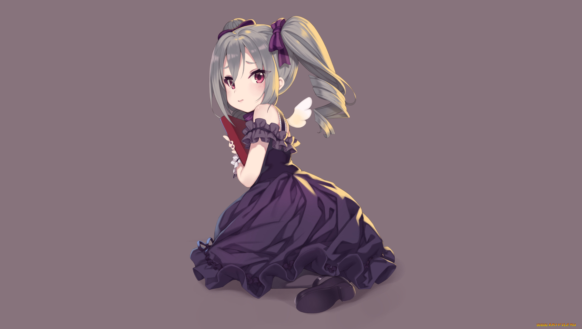 аниме, idolm@ster, девушка, взгляд, фон