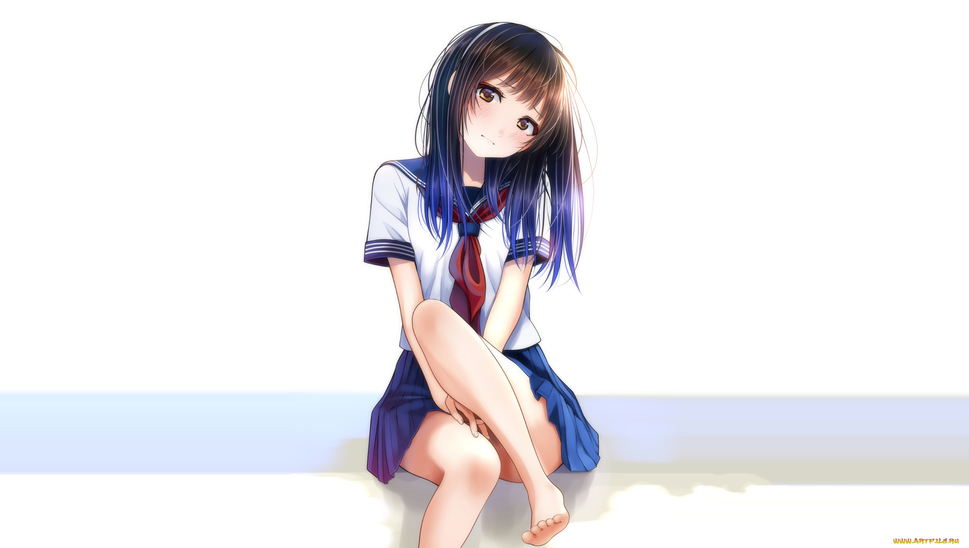 аниме, unknown, , другое, , девушка, фон, взгляд