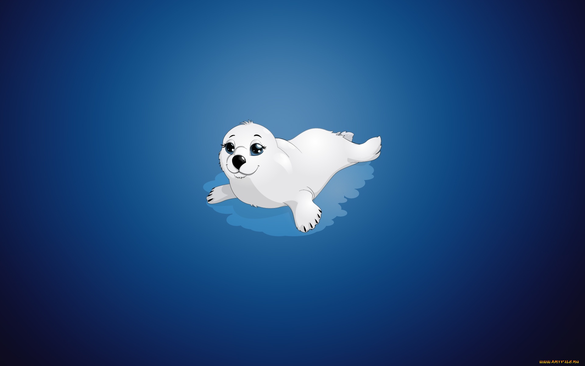 векторная, графика, животные, , animals, фон, минимализм, тюлень, рисунок