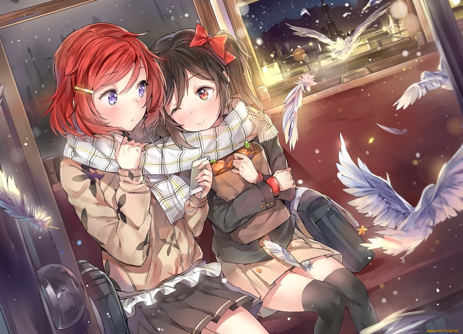 аниме, love, live, , school, idol, project, девушки