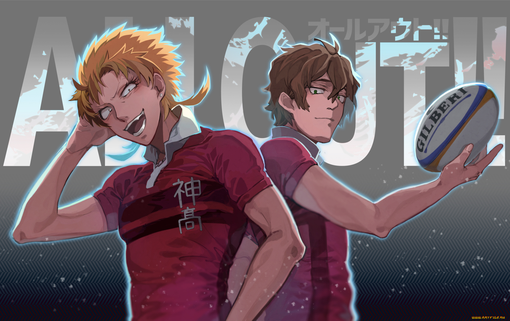 аниме, all, out, парни