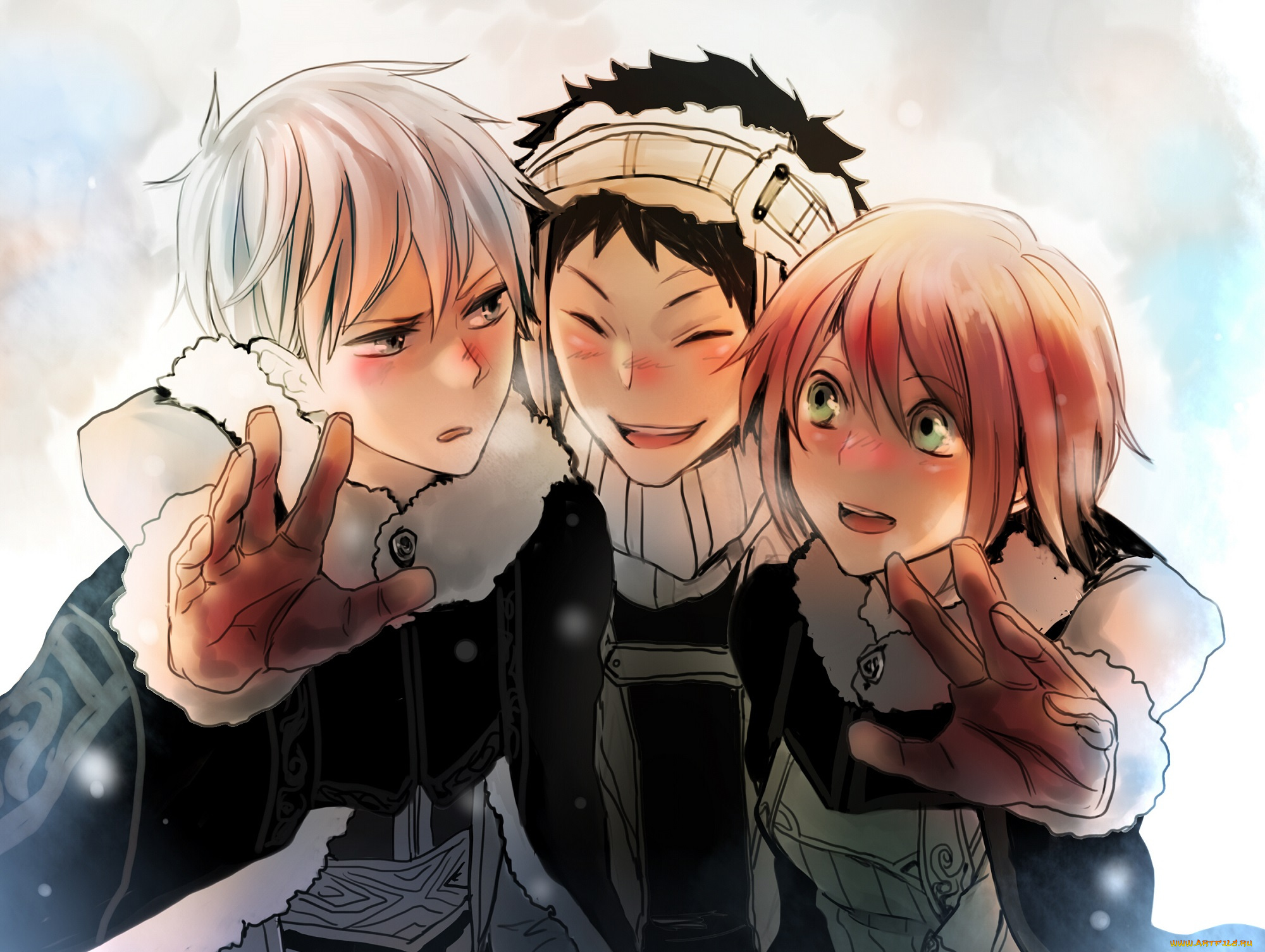 аниме, akagami, no, shirayukihime, друзья