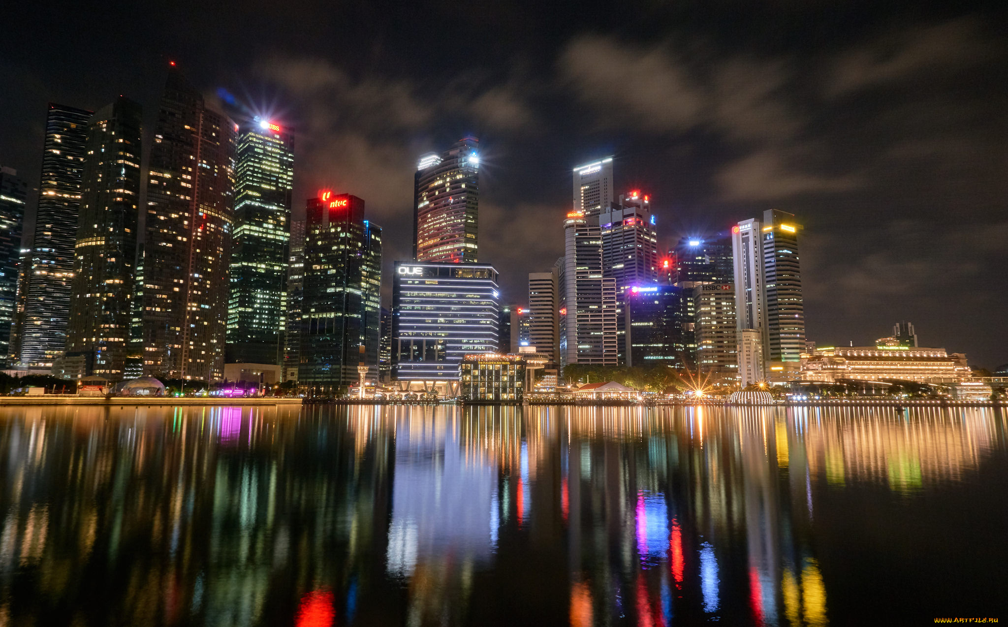singapore, города, сингапур, , сингапур, панорама, небоскребы