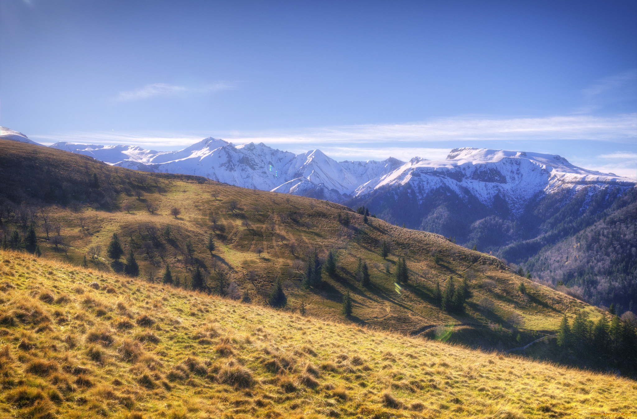 природа, горы, простор