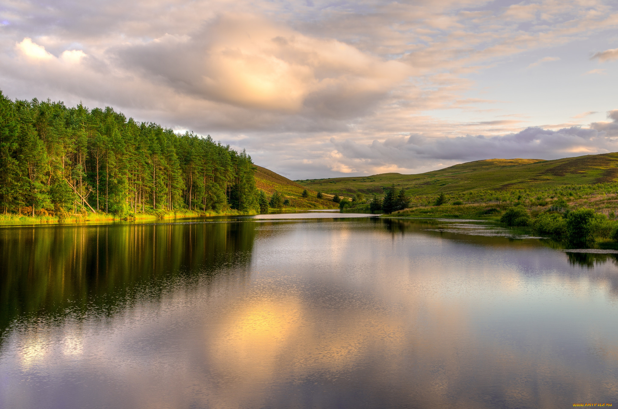 природа, реки, озера, простор