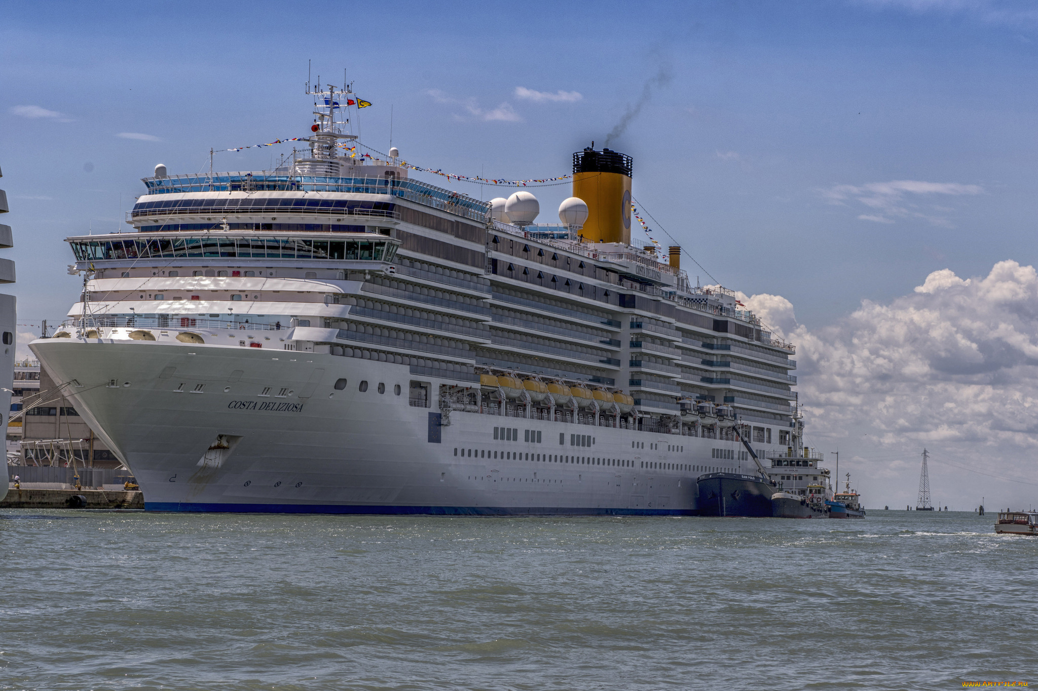 costa, deliziosa, корабли, лайнеры, круиз, лайнер