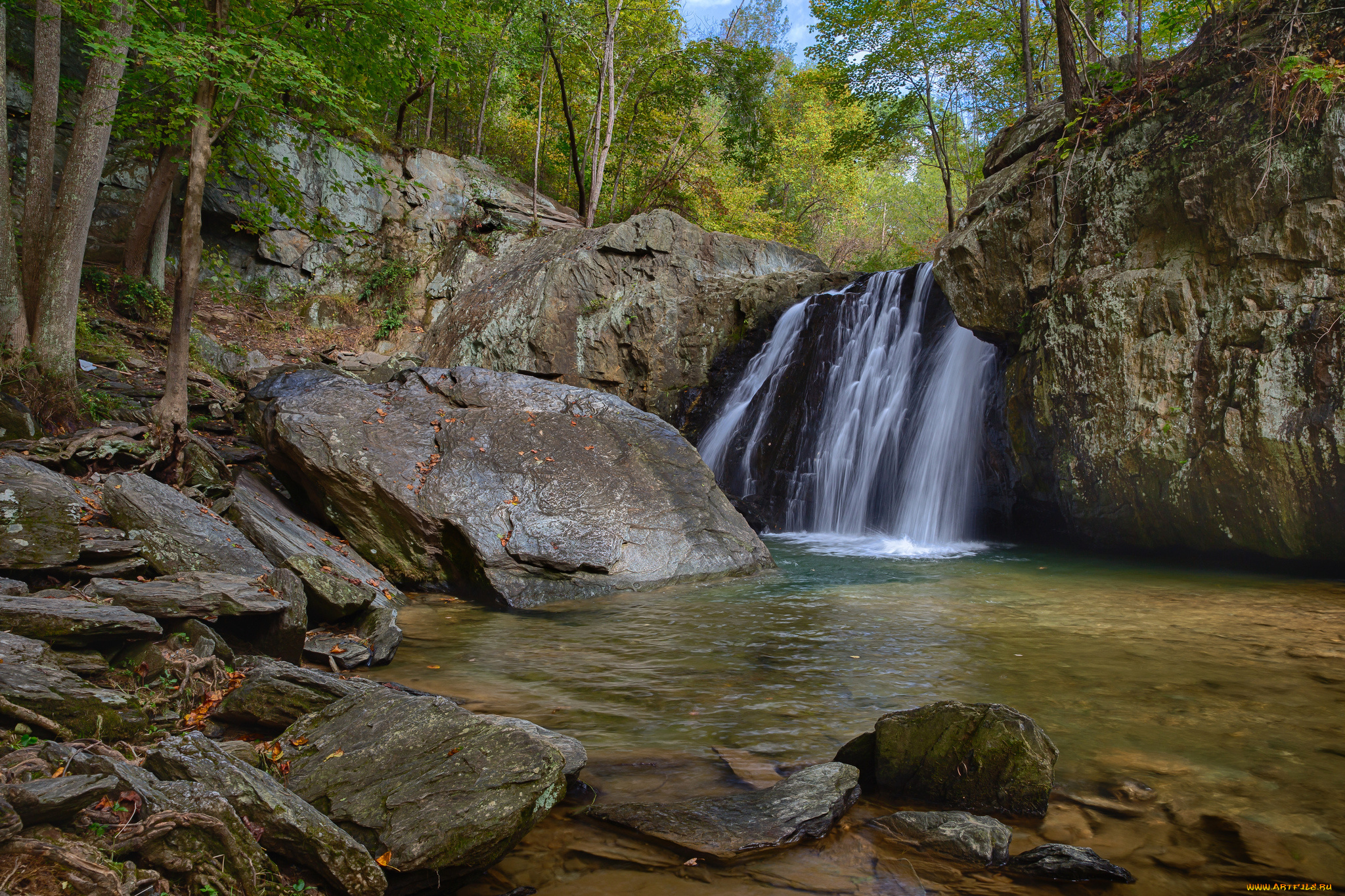 природа, водопады, простор