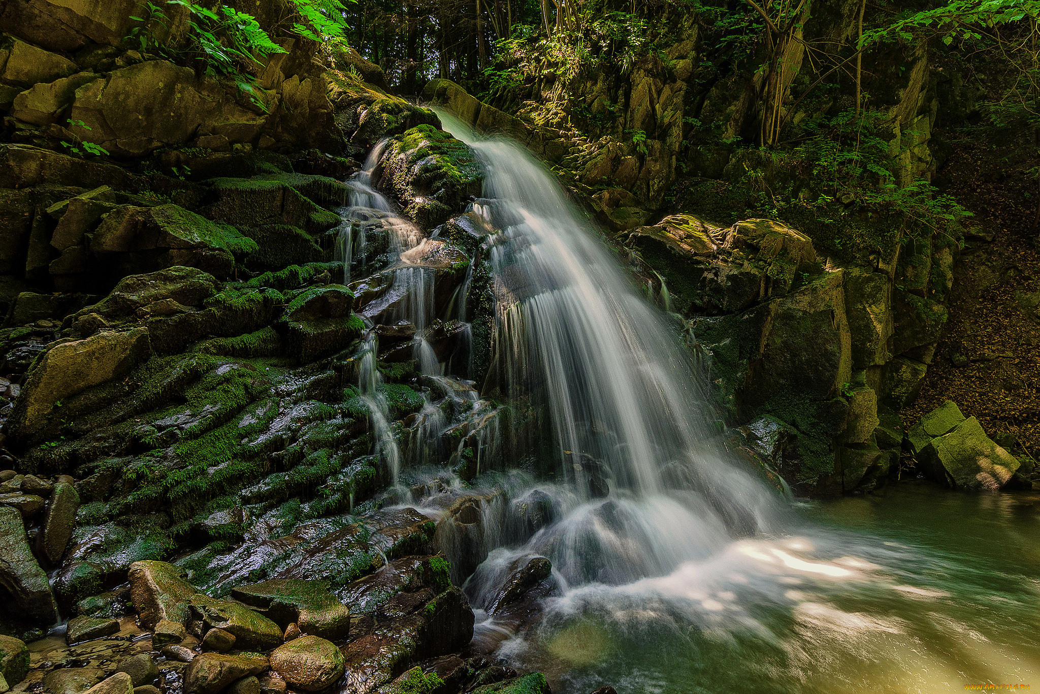 природа, водопады, простор