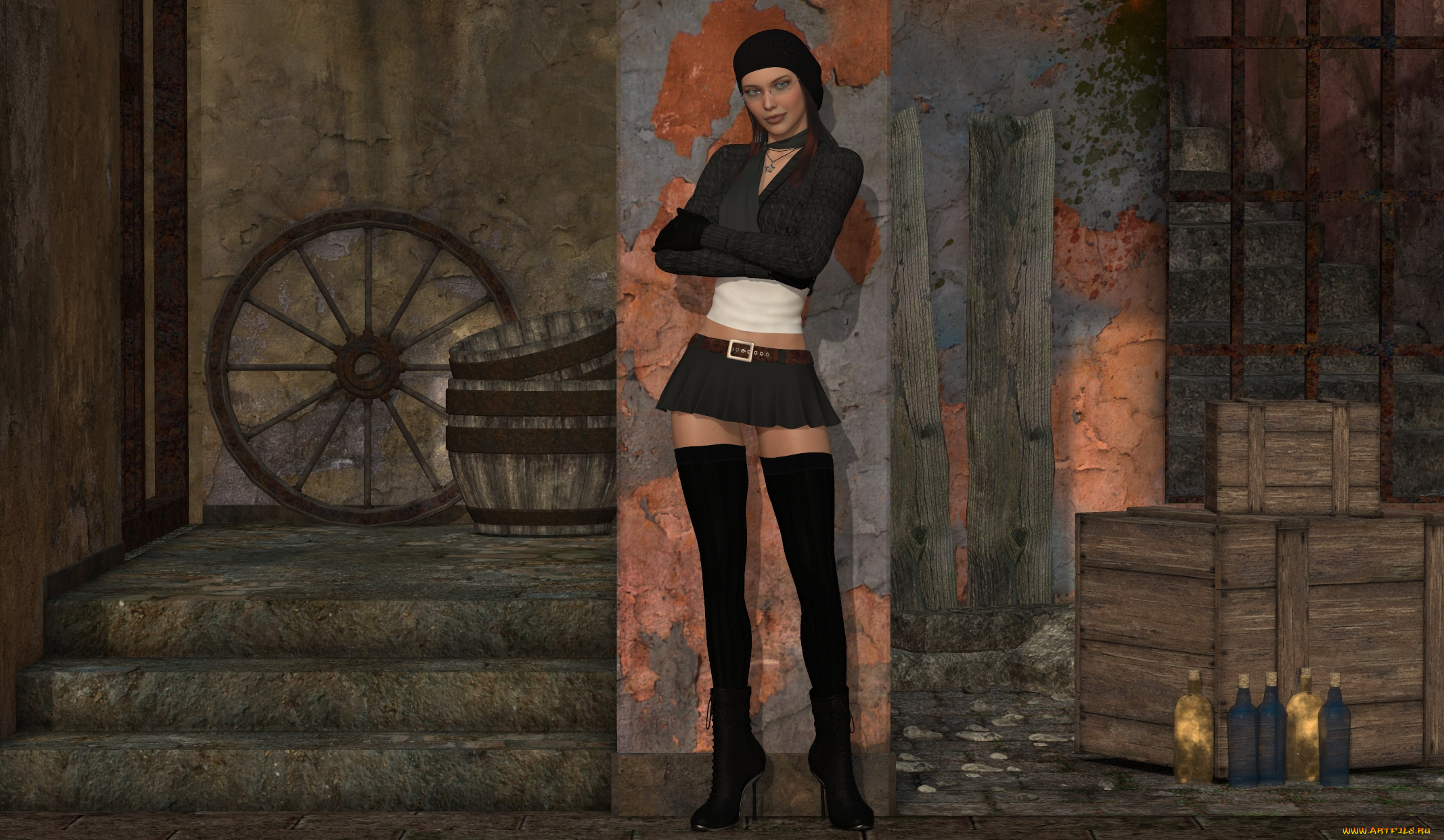 3д, графика, люди, , people, фон, взгляд, девушка