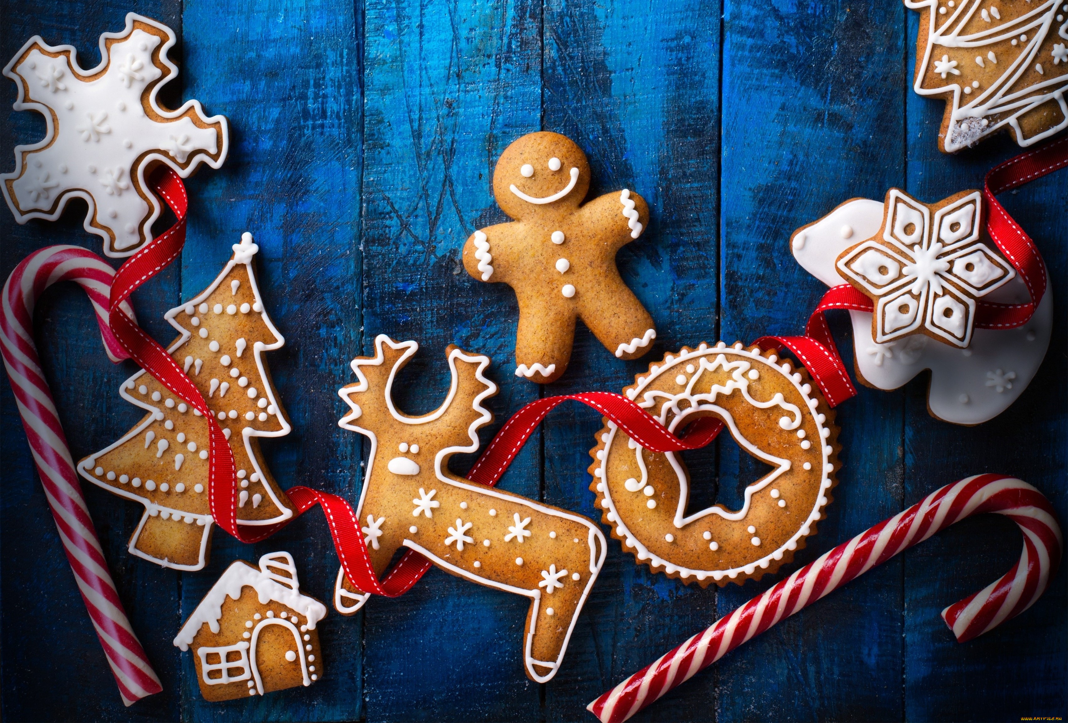 праздничные, угощения, фон, новый, год, праздник