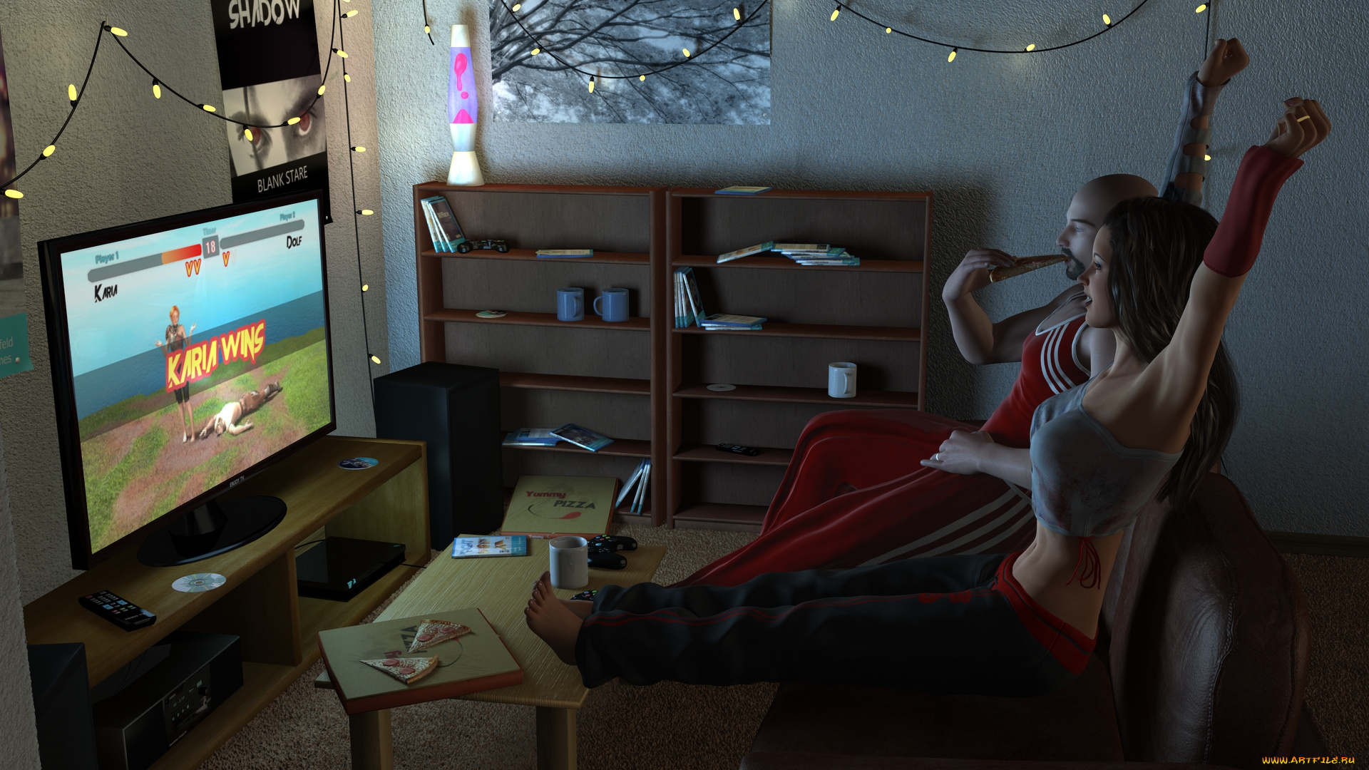 3д, графика, фантазия, , fantasy, фон, взгляд, девушка