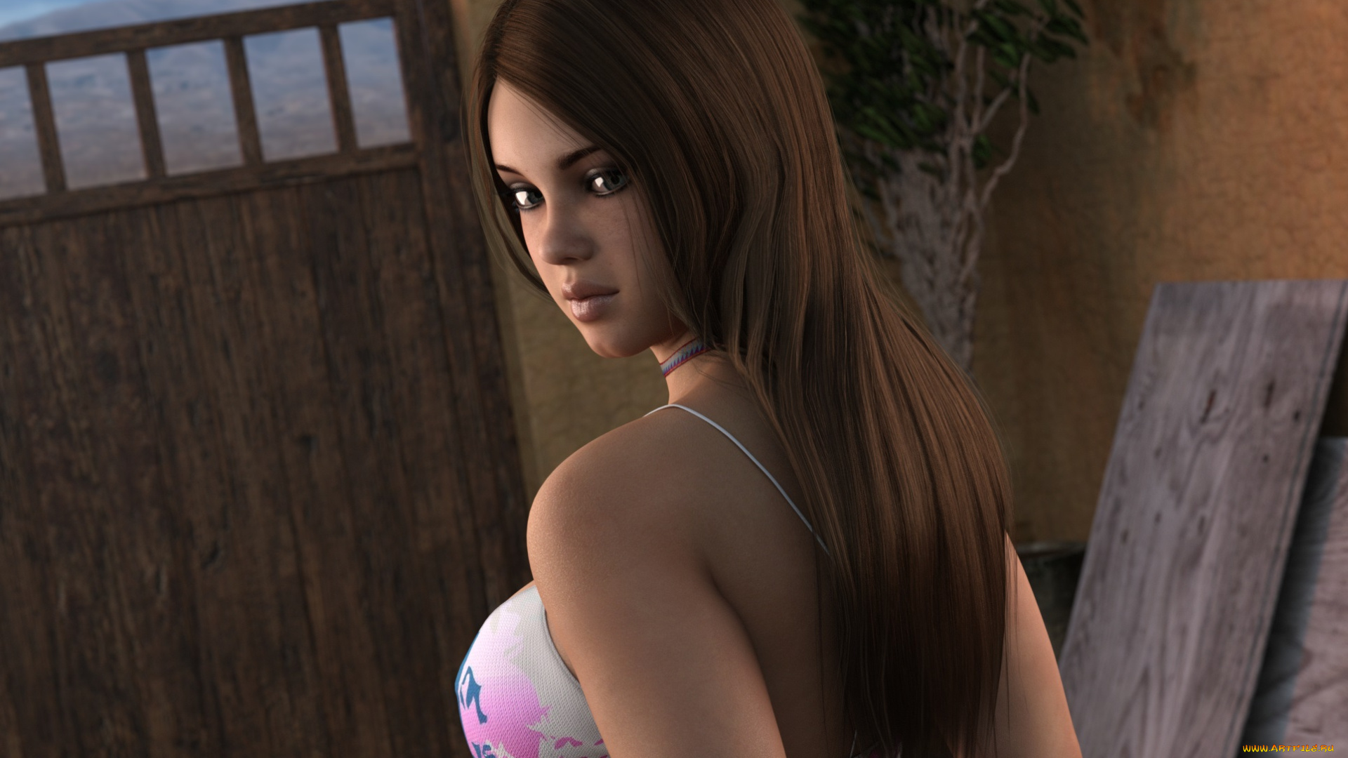 3д, графика, люди, , people, фон, девушка, взгляд