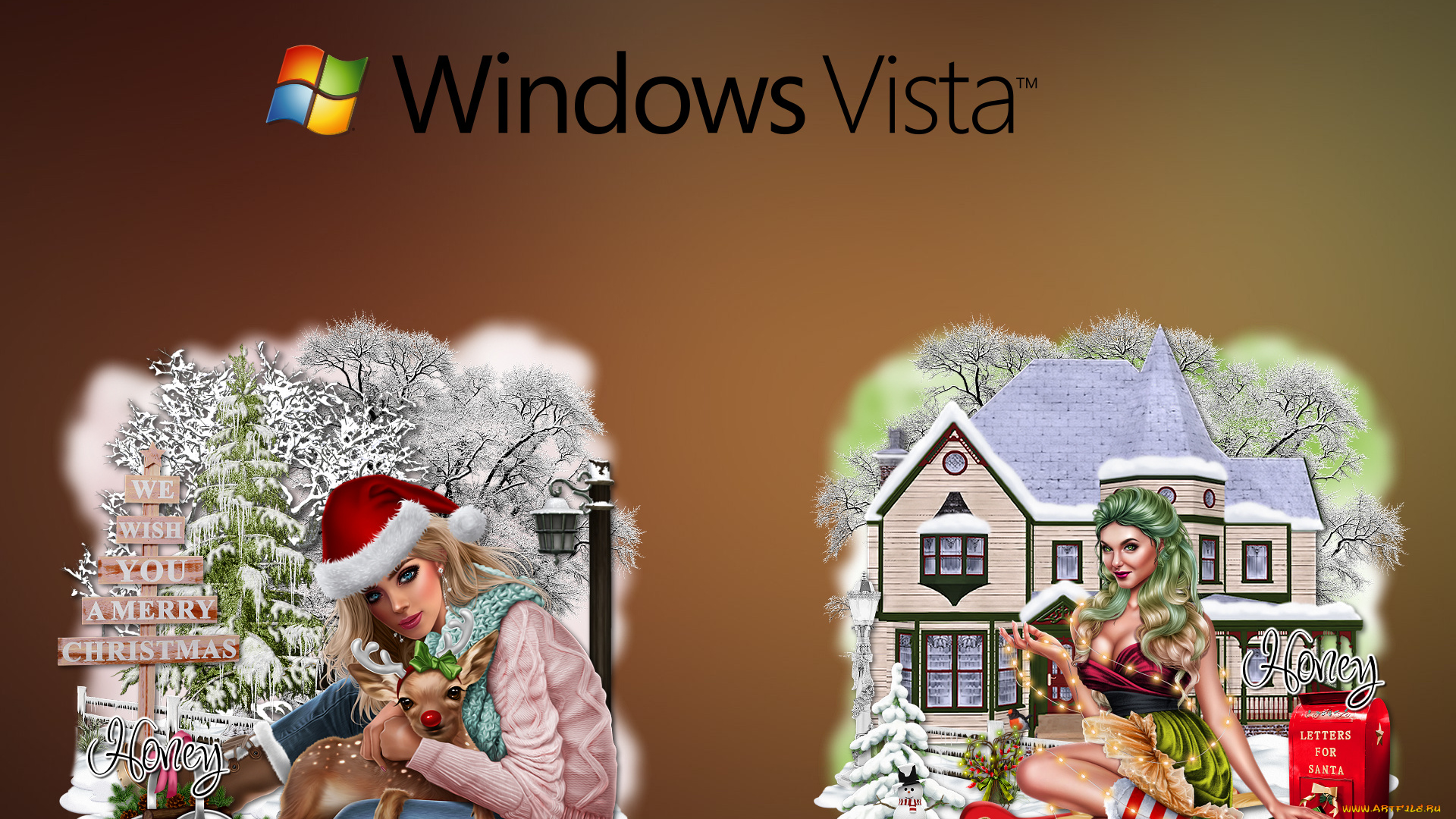 компьютеры, windows, vista, windows, longhorn, фон, логотип