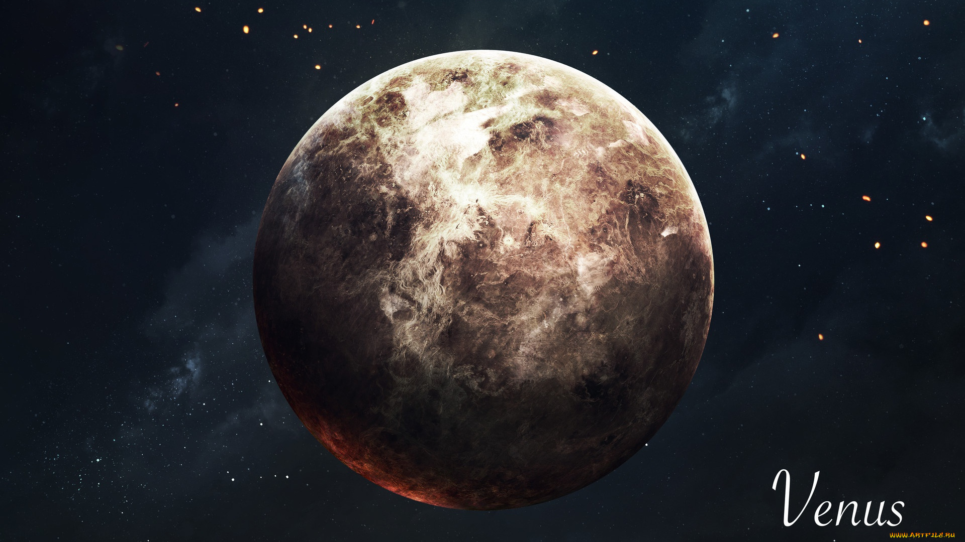 космос, венера, звезды, галактики, вселенная, планета