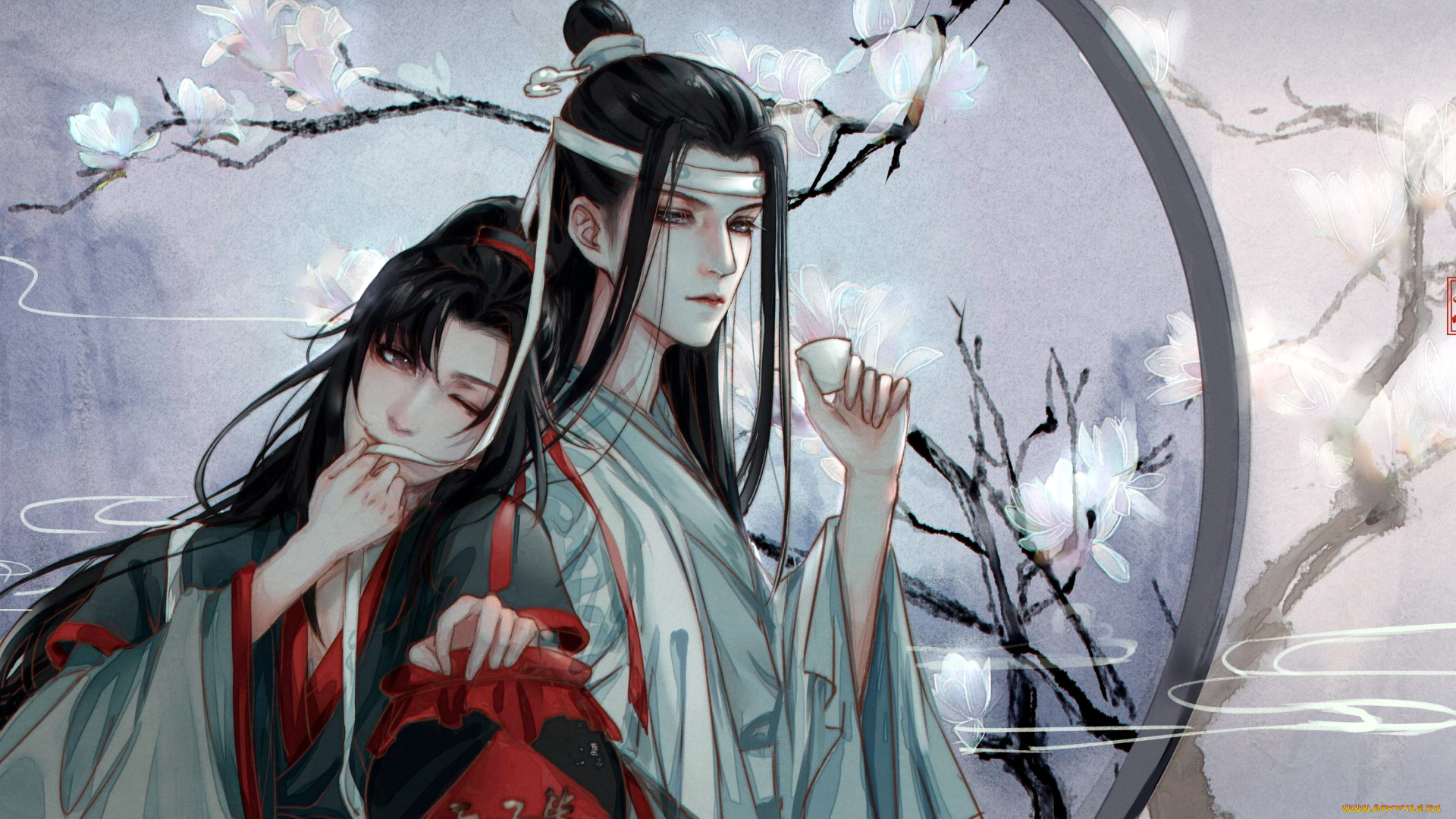 аниме, mo, dao, zu, shi, вэй, усянь, лань, ванцзы, рюмка