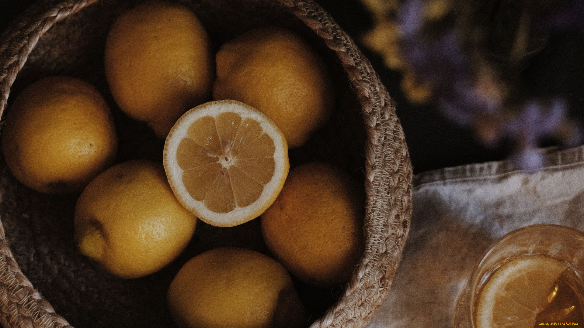 еда, цитрусы, лимоны