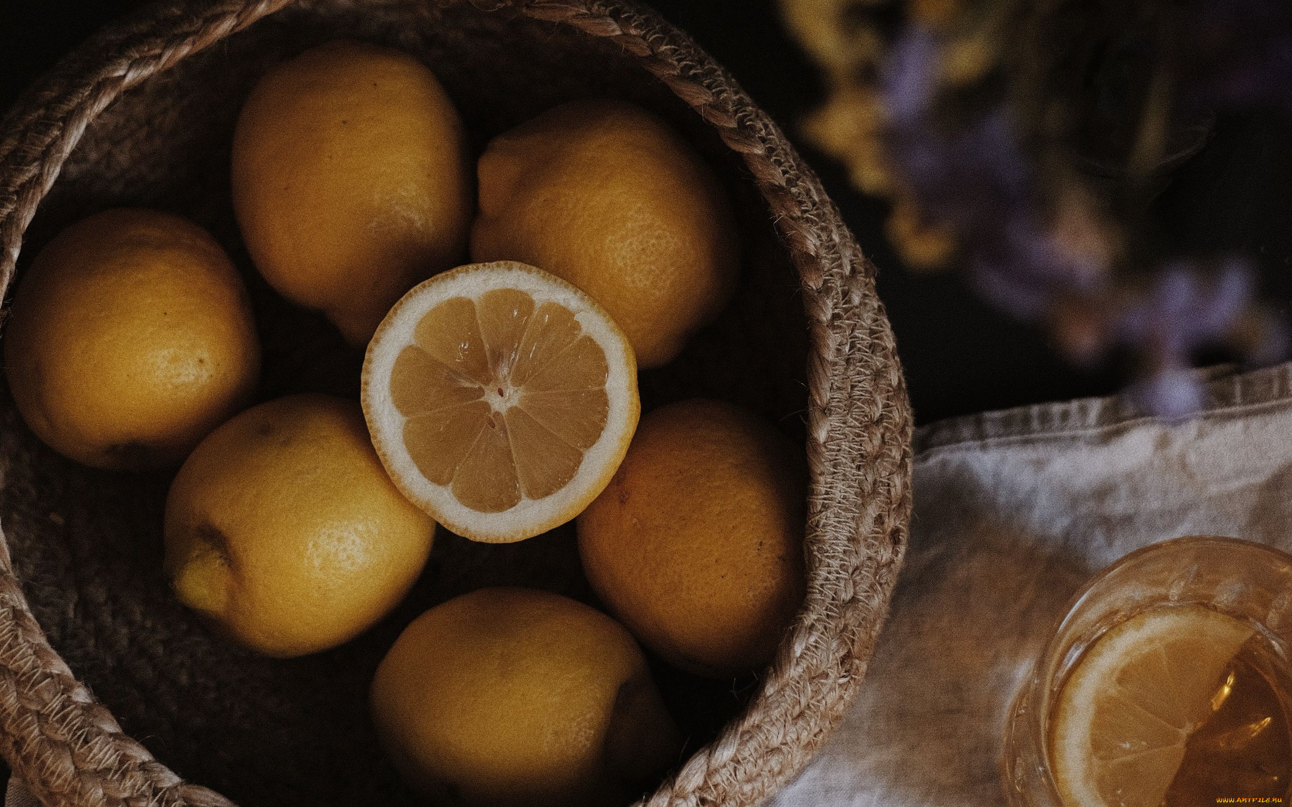 еда, цитрусы, лимоны