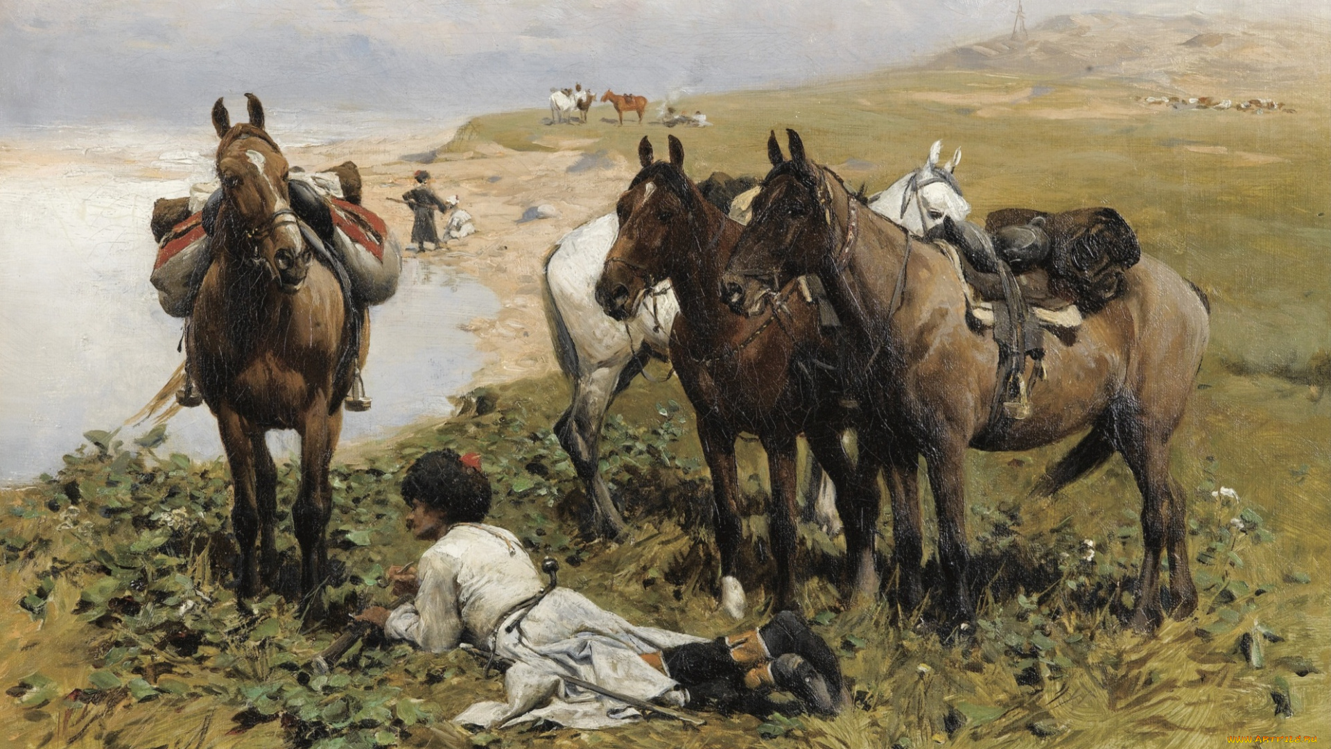 alfred, wierusz-kowalski, рисованное, живопись, альфред, ковальски, веруш, классическое, искусство, художественные, работы, alfred, kowalski, wierusz