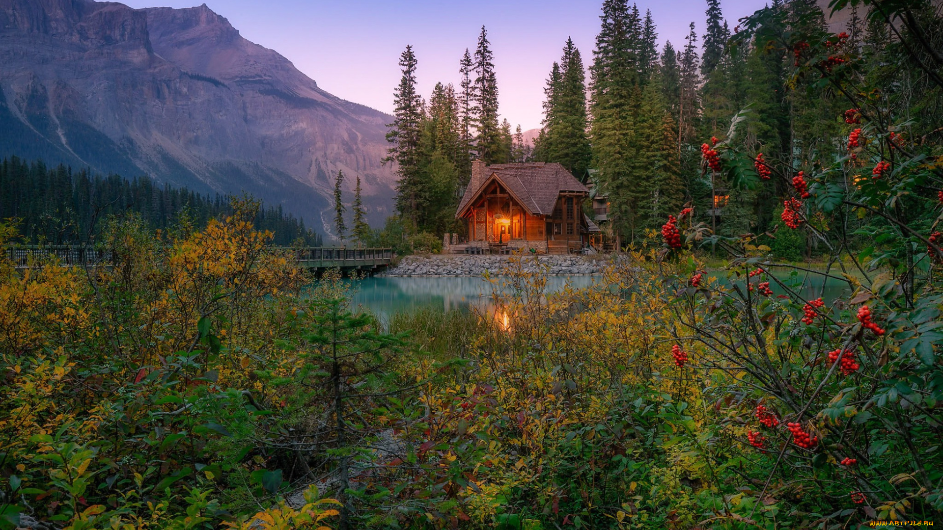 emerald, lake, yoho, national, park, british, columbia, города, -, здания, , дома, emerald, lake, yoho, national, park, british, columbia