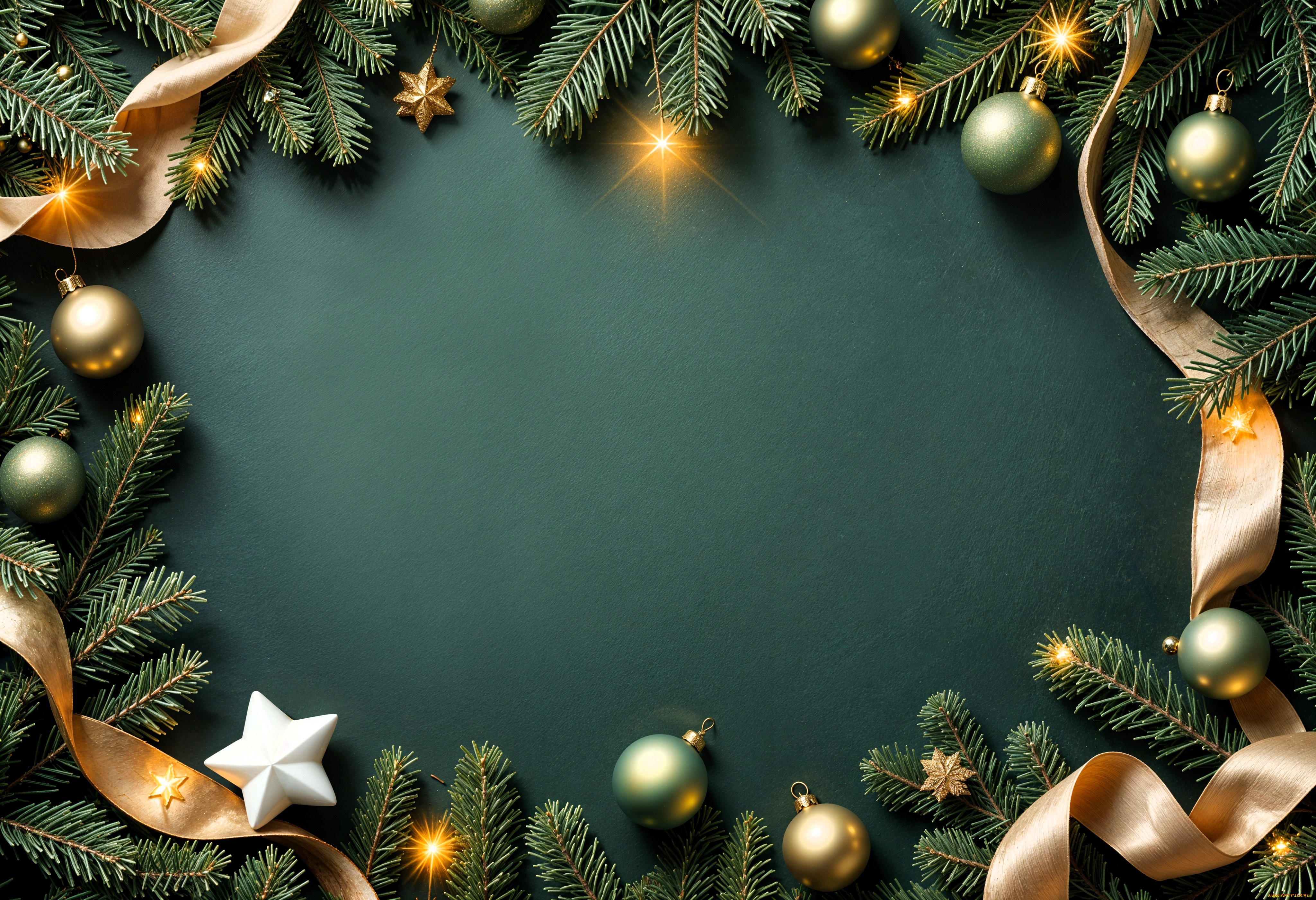 праздничные, украшения, ёлки, ветки, лента