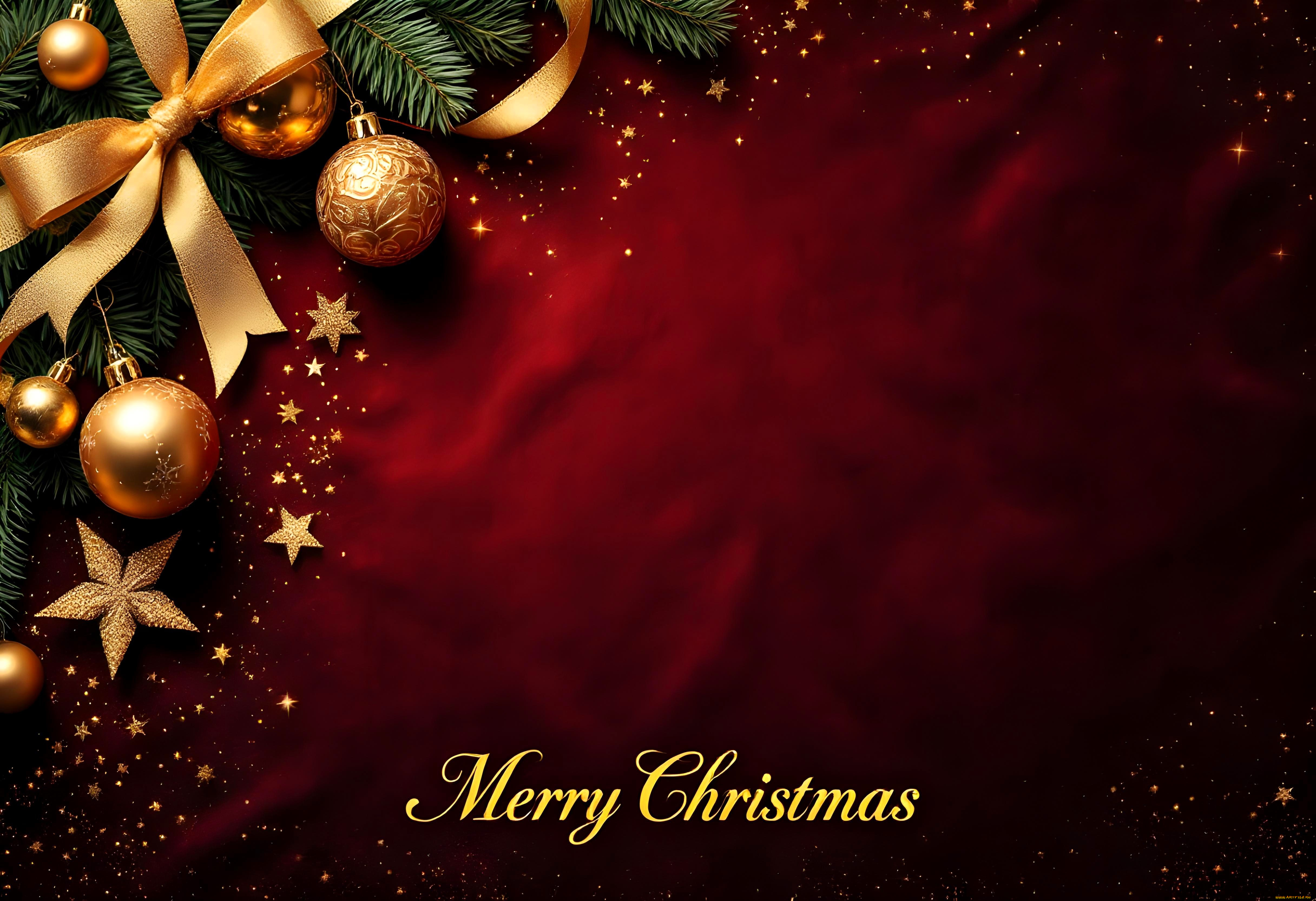 праздничные, украшения, ёлка, ветки, бант