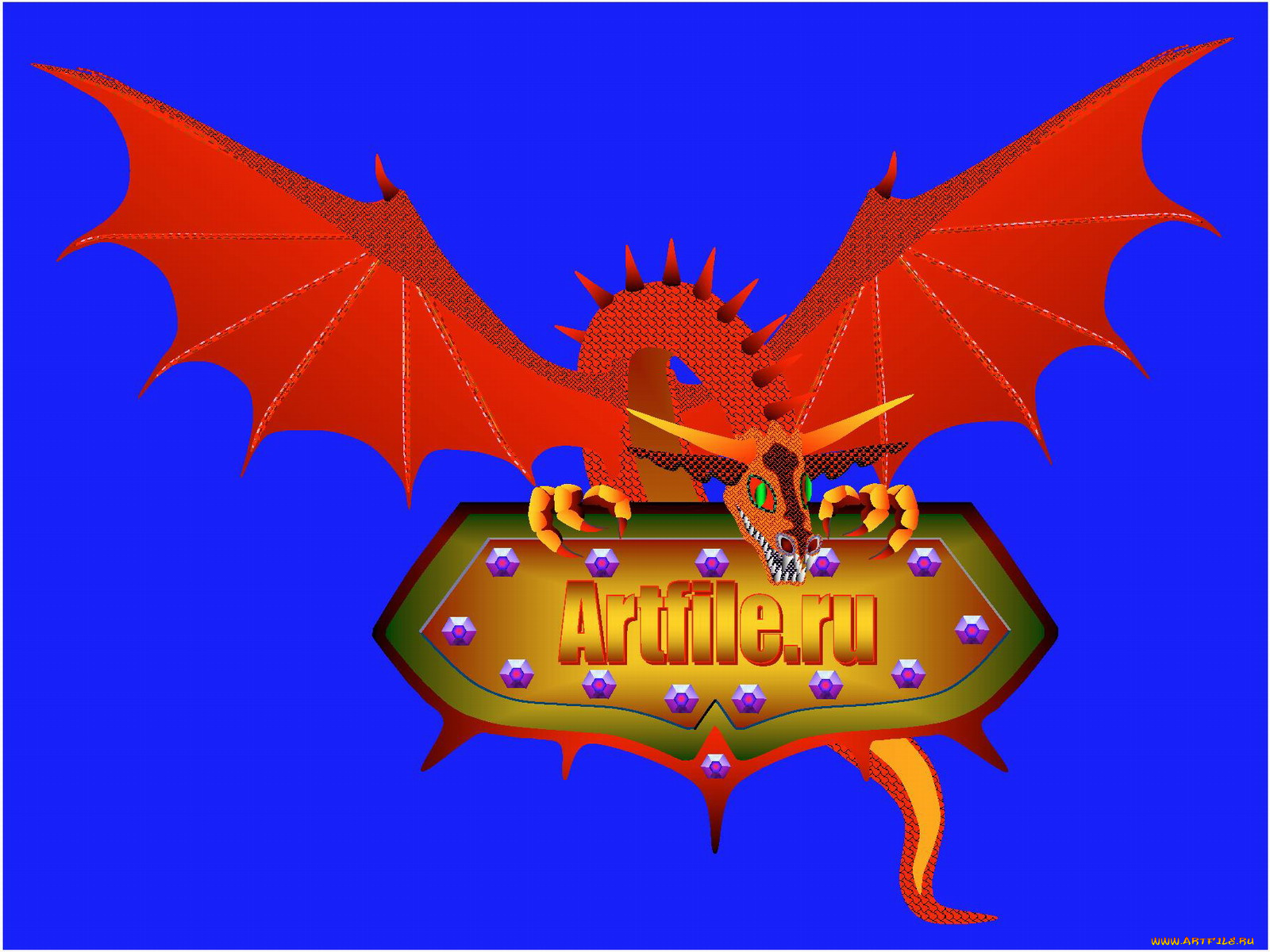 на, правах, рекламы, рисованные, животные, сказочные, мифические, дракон