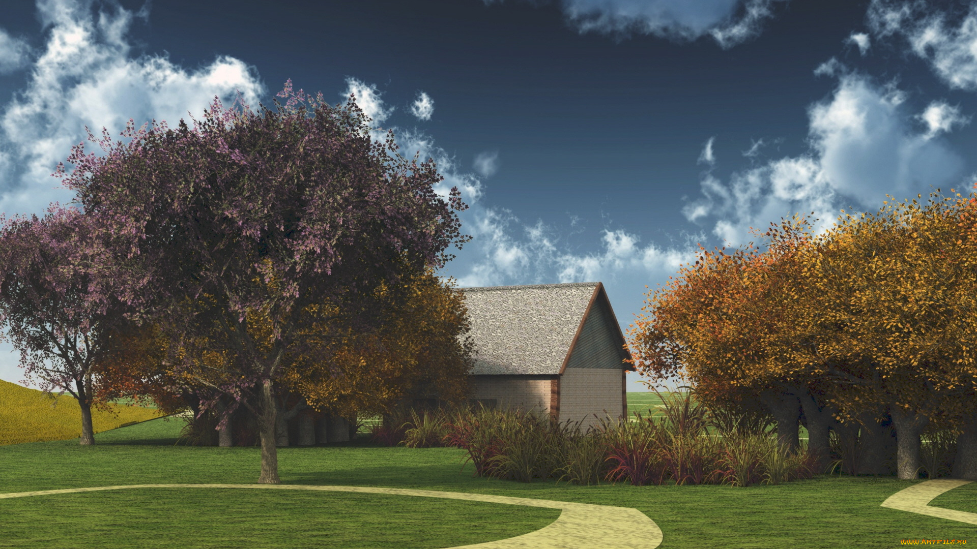 3д, графика, nature, landscape, природа