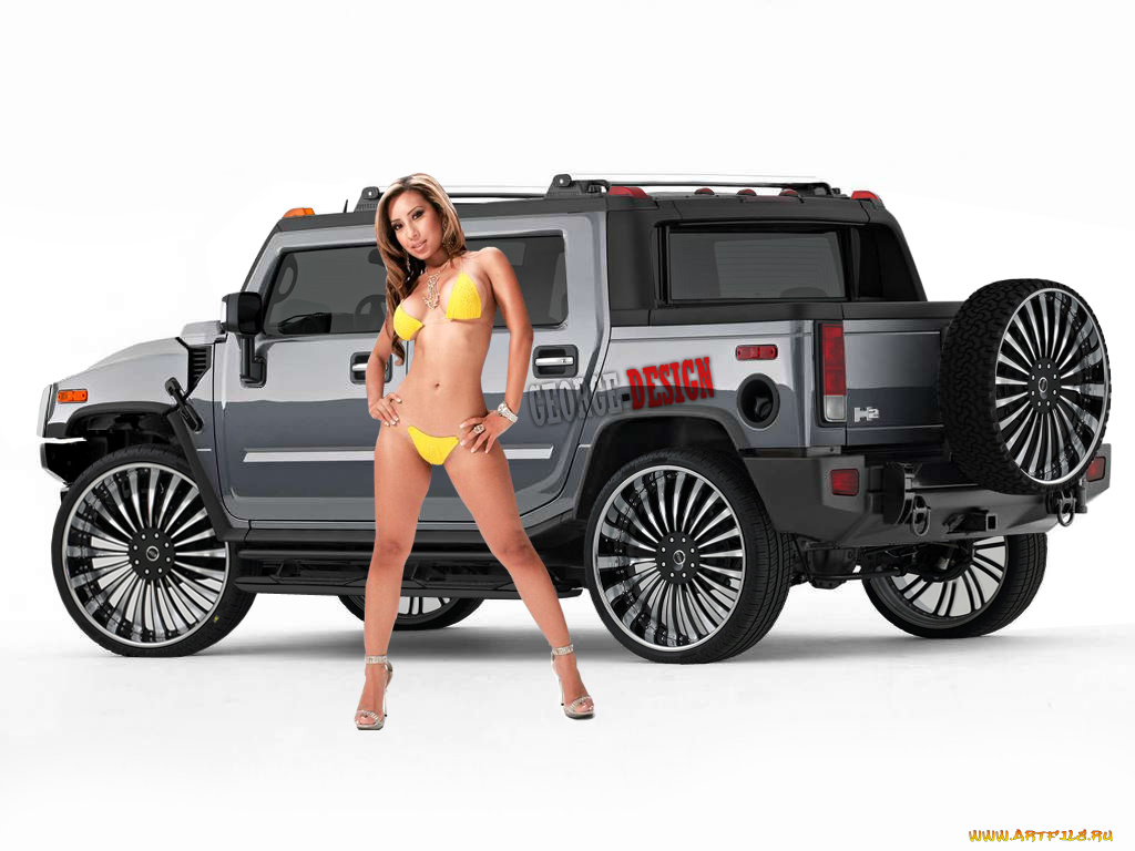 автомобили, авто, девушками