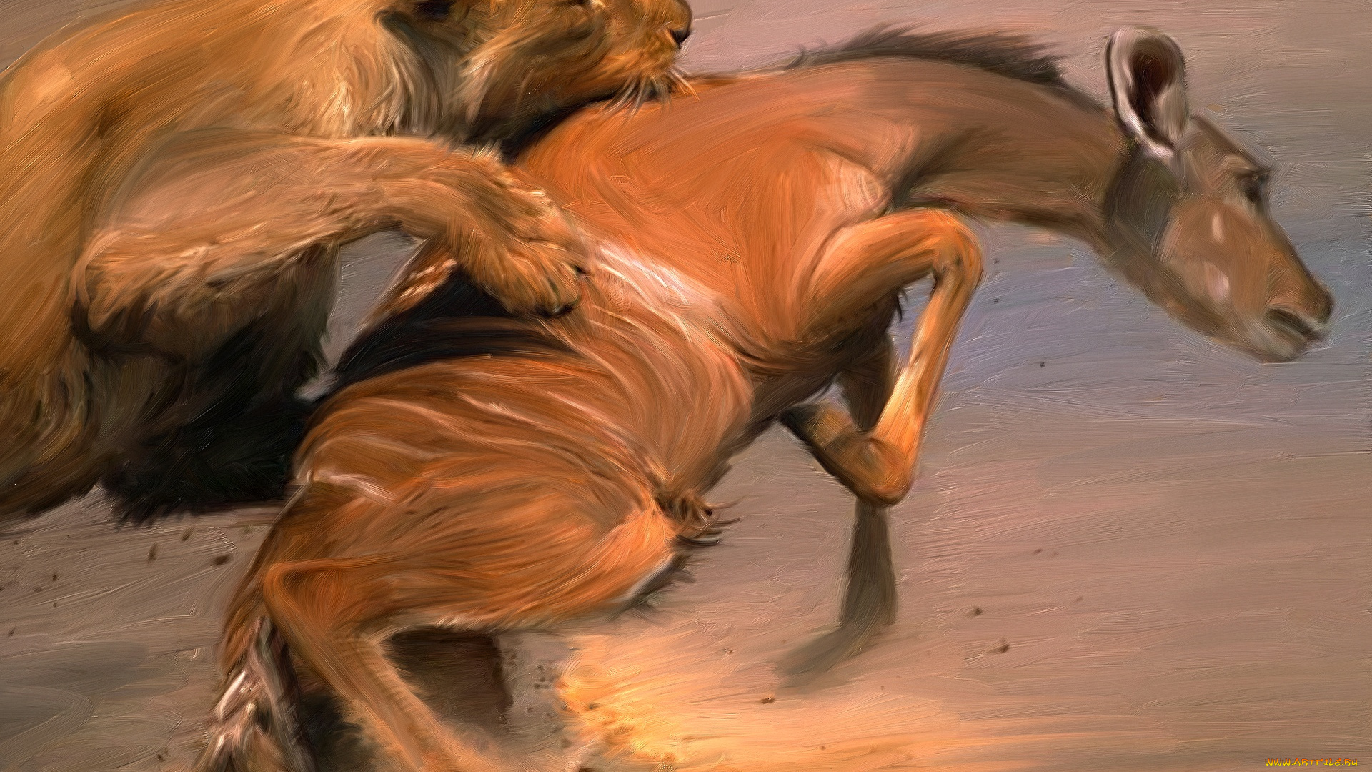 рисованные, животные