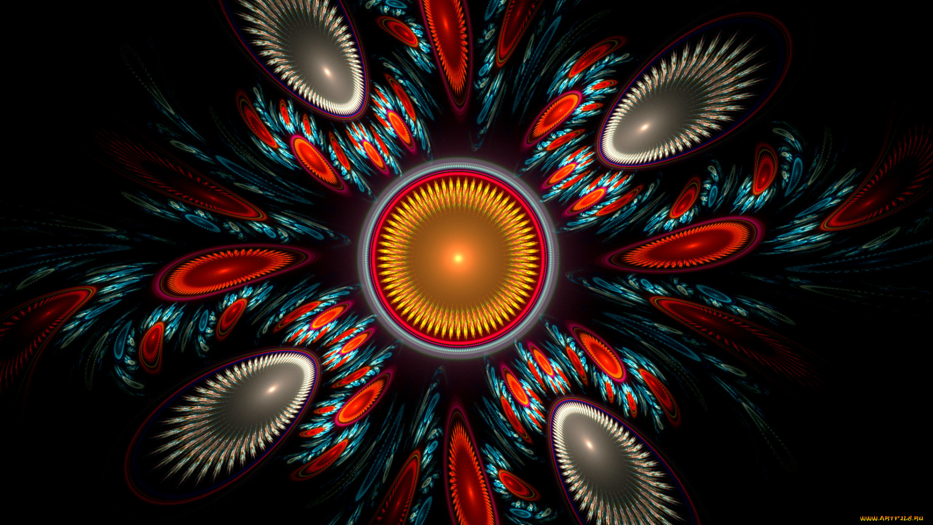 3д, графика, fractal, фракталы, фон